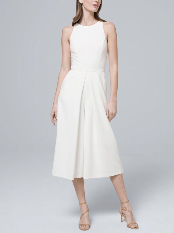 White Embellished Satin Through Blouse