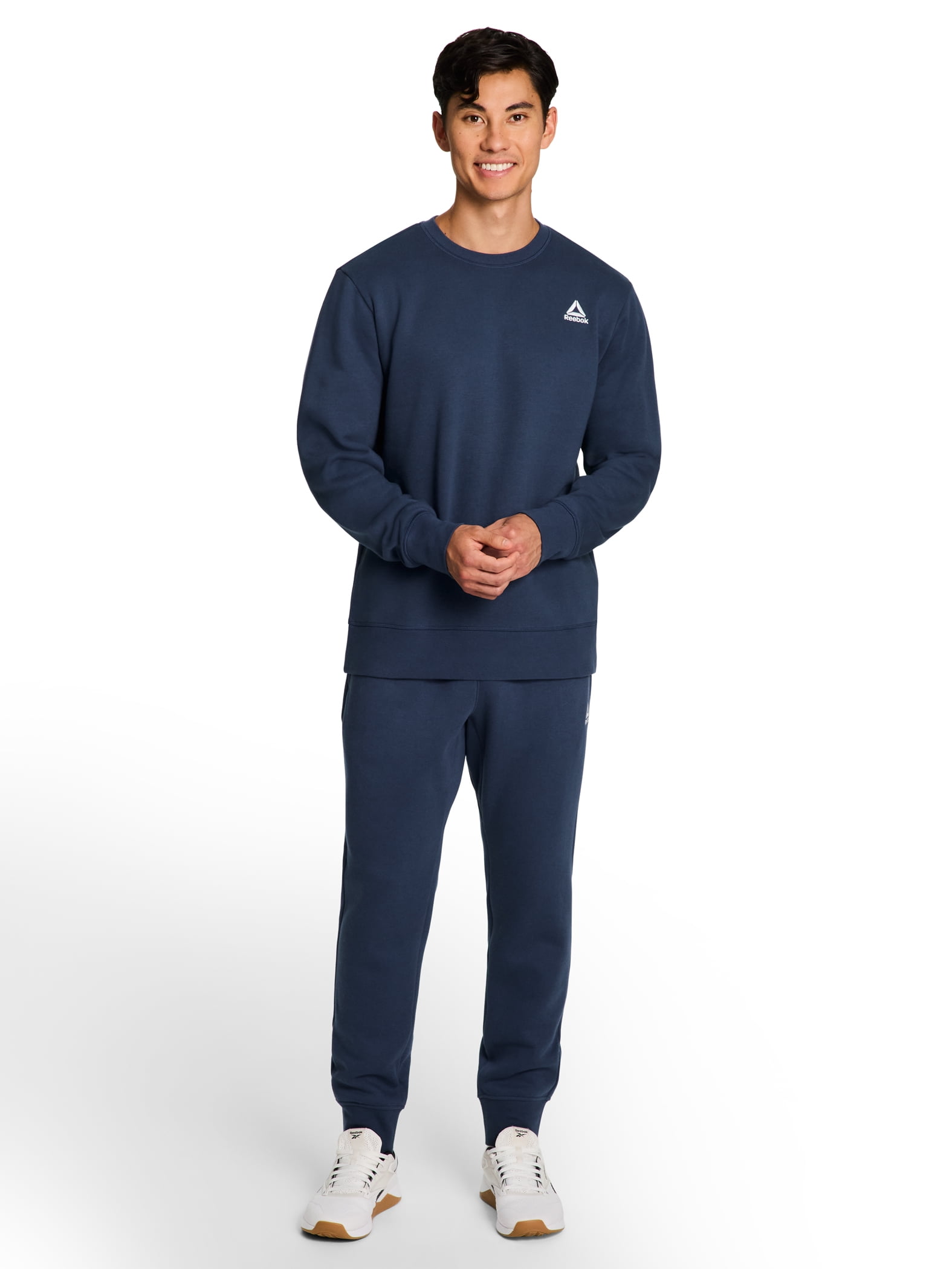 Reebok Men's and Big Men's Logo Fleece Crewneck Sweatshirt, up to Sizes 5XL - Image 5