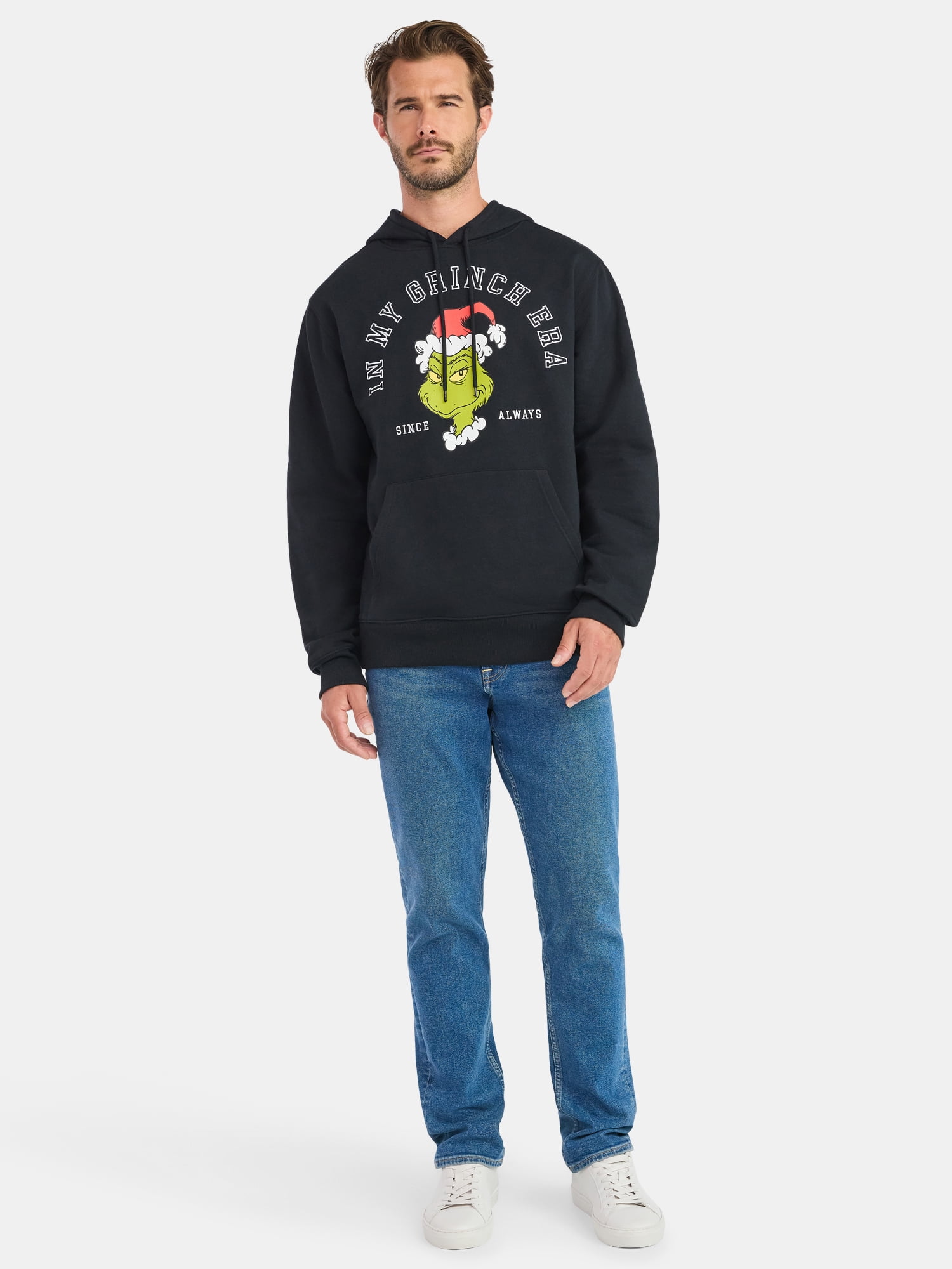 The Grinch Men's and Big Men's Era Graphic Hoodie, Sizes S-3XL - Image 2