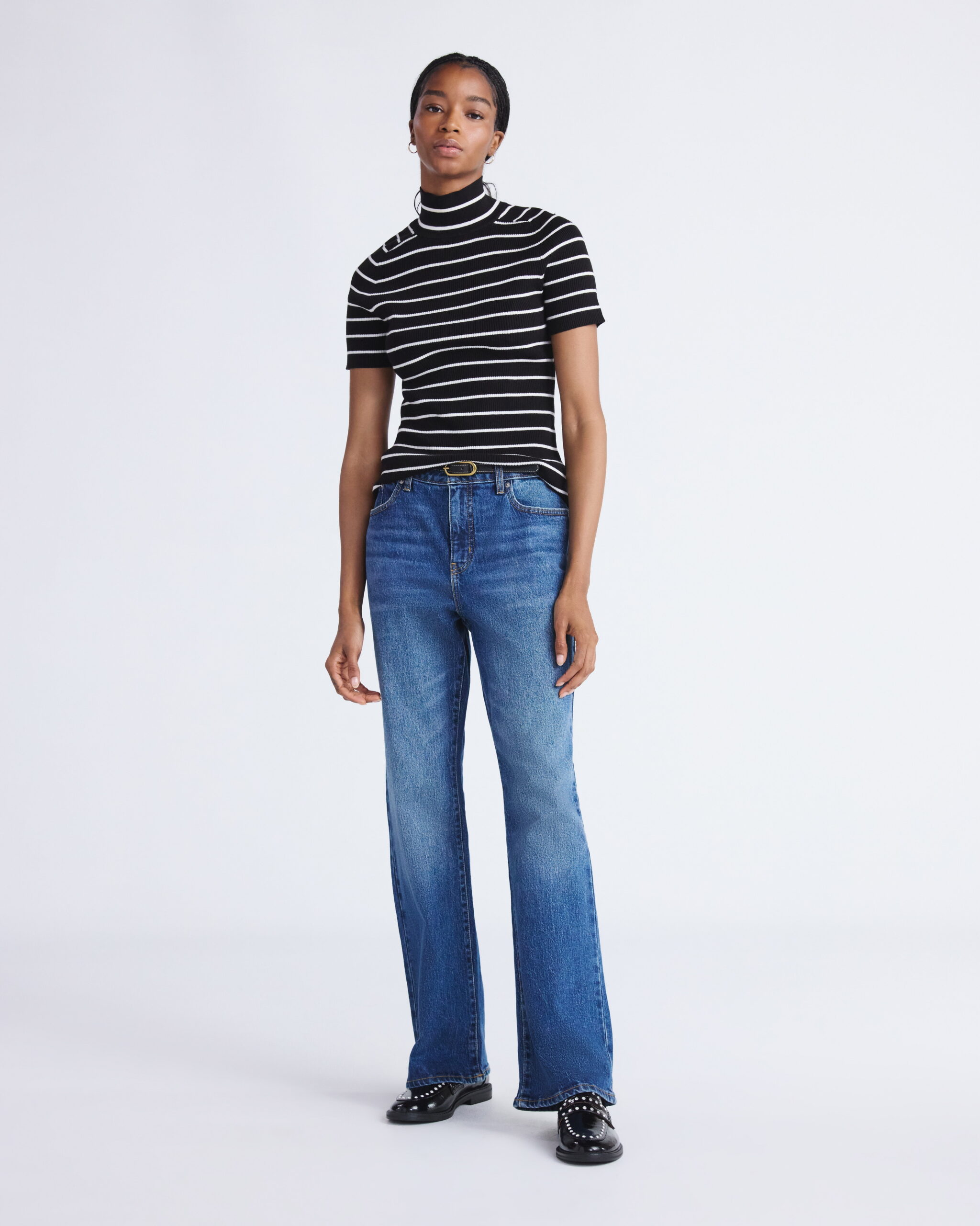 Free Assembly Women's Mid Rise Full Length Bootcut Jeans, 32" Inseam, Sizes 0-20 - Image 2