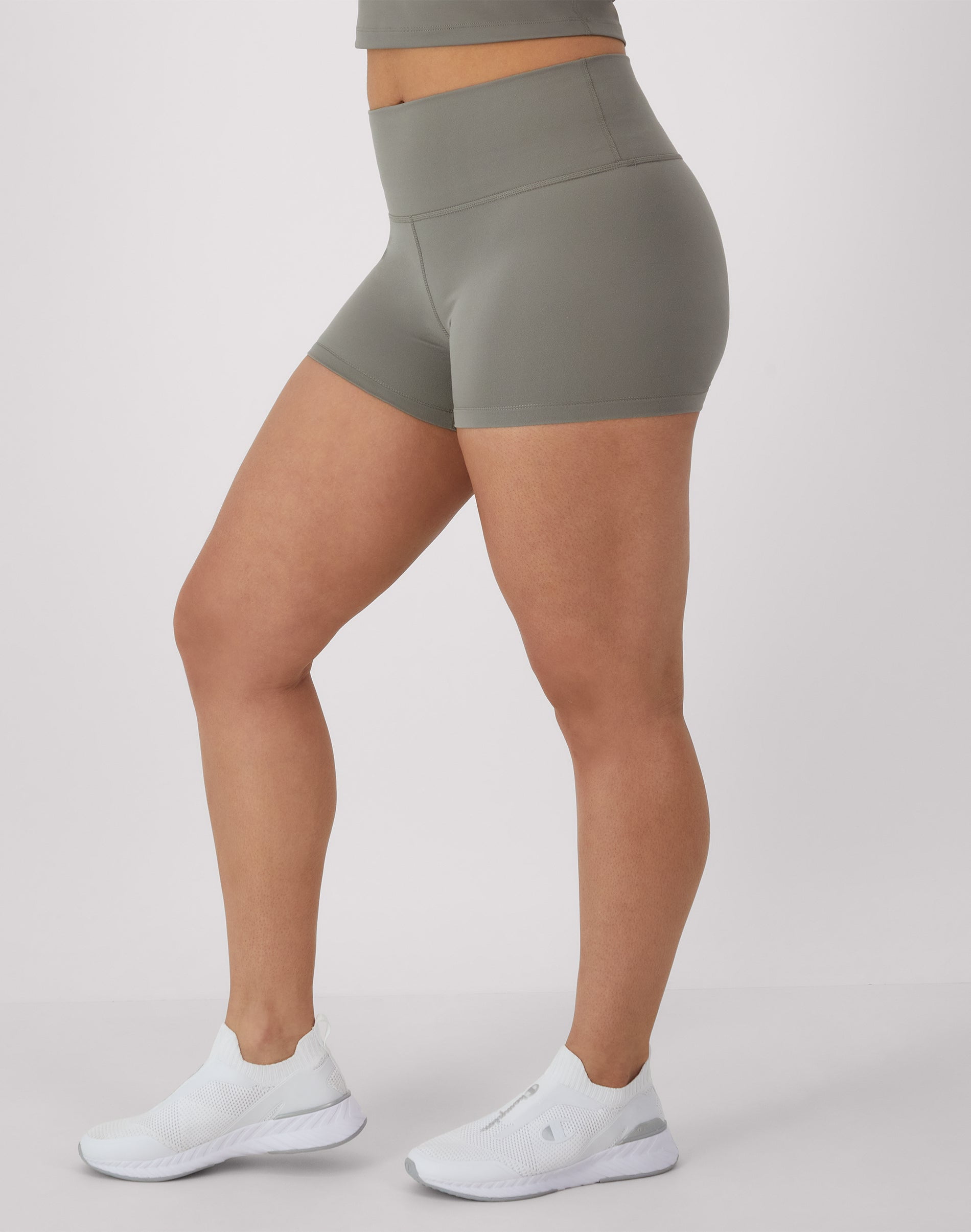 Hanes Moves Women's Leak Protection Bike Shorts, 3" Cool Grey M - Image 2