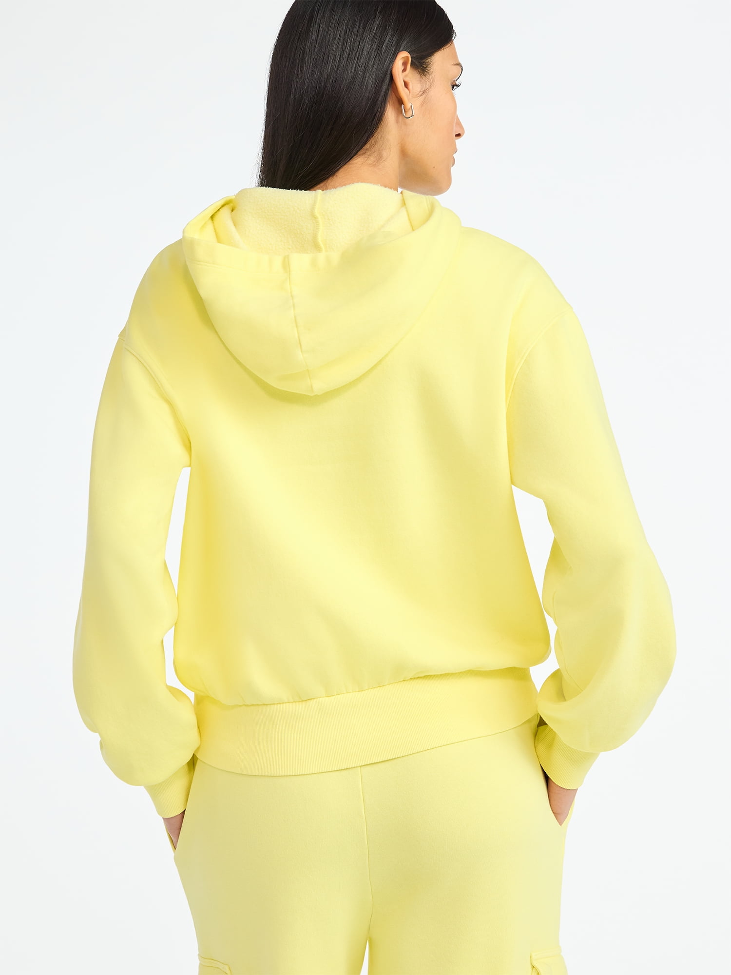 Scoop Women’s Mineral Washed Oversized Cropped Hoodie, Sizes XS-XXL - Image 3