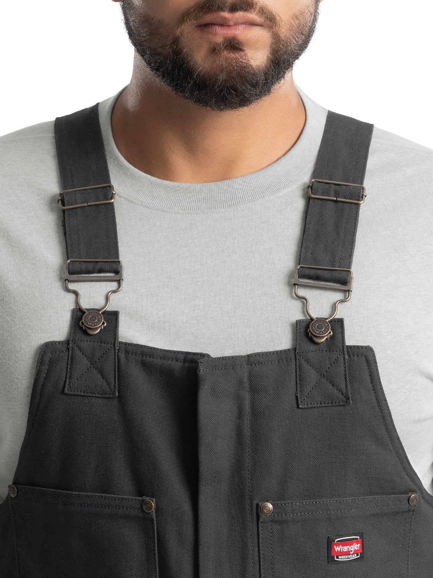 Wrangler Workwear Men's Insulated Heavy Duty Flex Duck Work Bib Overall, Size S-3XL - Image 4