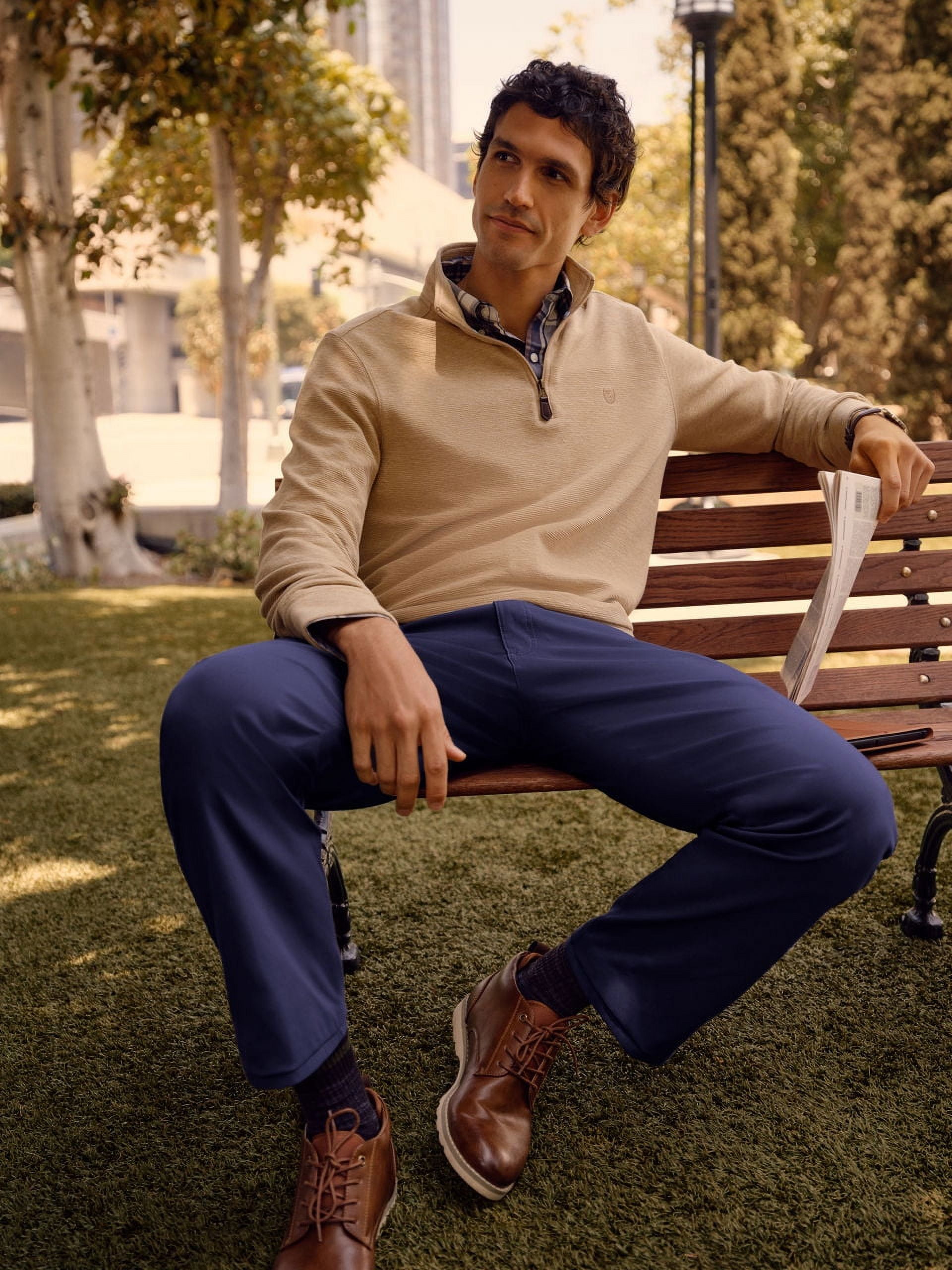 Chaps Men's & Big Men's Classic Long Sleeve Stretch Button-Down Shirt, Sizes S-2XL - Image 3