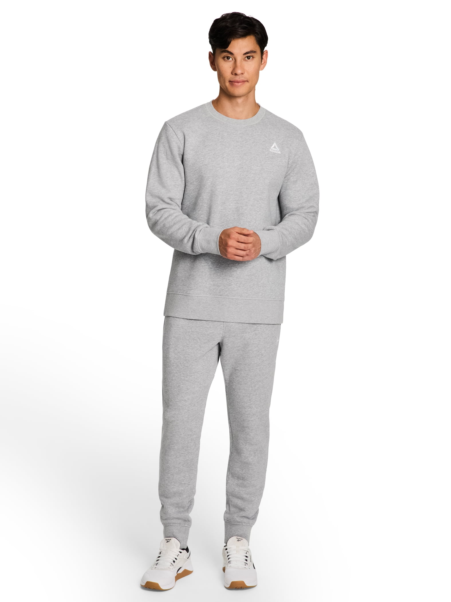 Reebok Men's and Big Men's Fleece Crewneck Sweatshirt, Sizes XS-5XL - Image 5