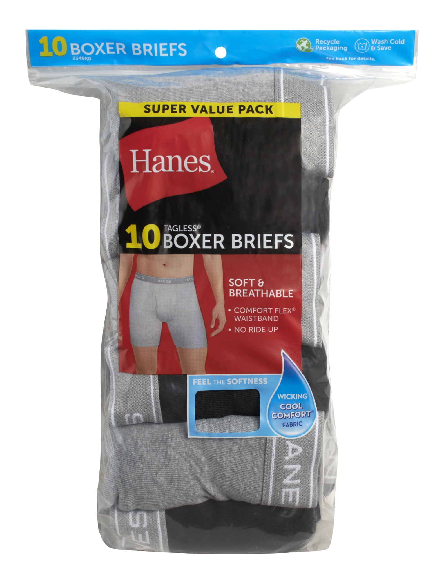 Hanes Men's Value Pack Assorted Boxer Briefs - Image 2