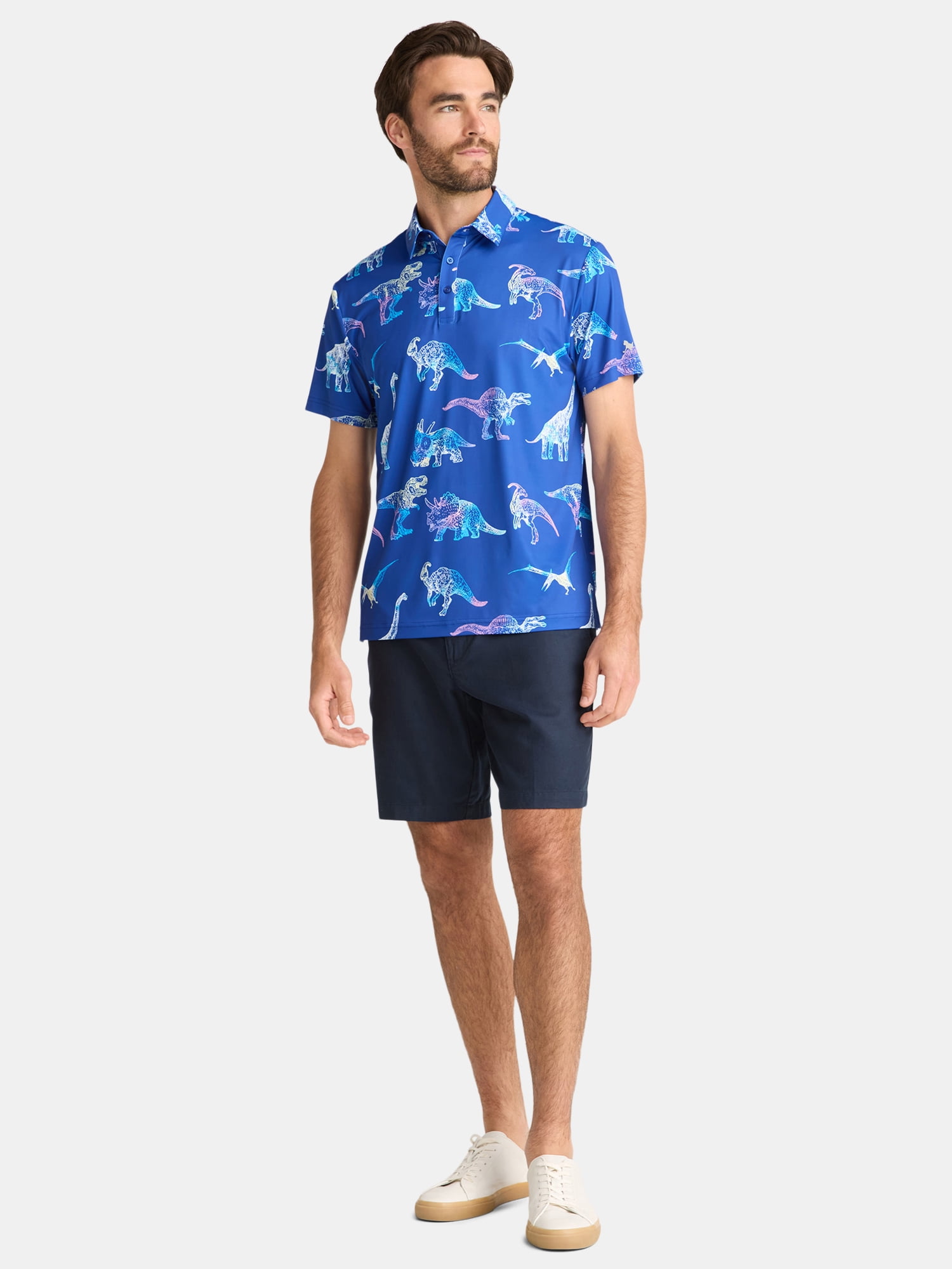 Birdie Bound Novelty Print Golf Polo Shirt, Men's & Big Men's Sizes S-5XL - Image 4