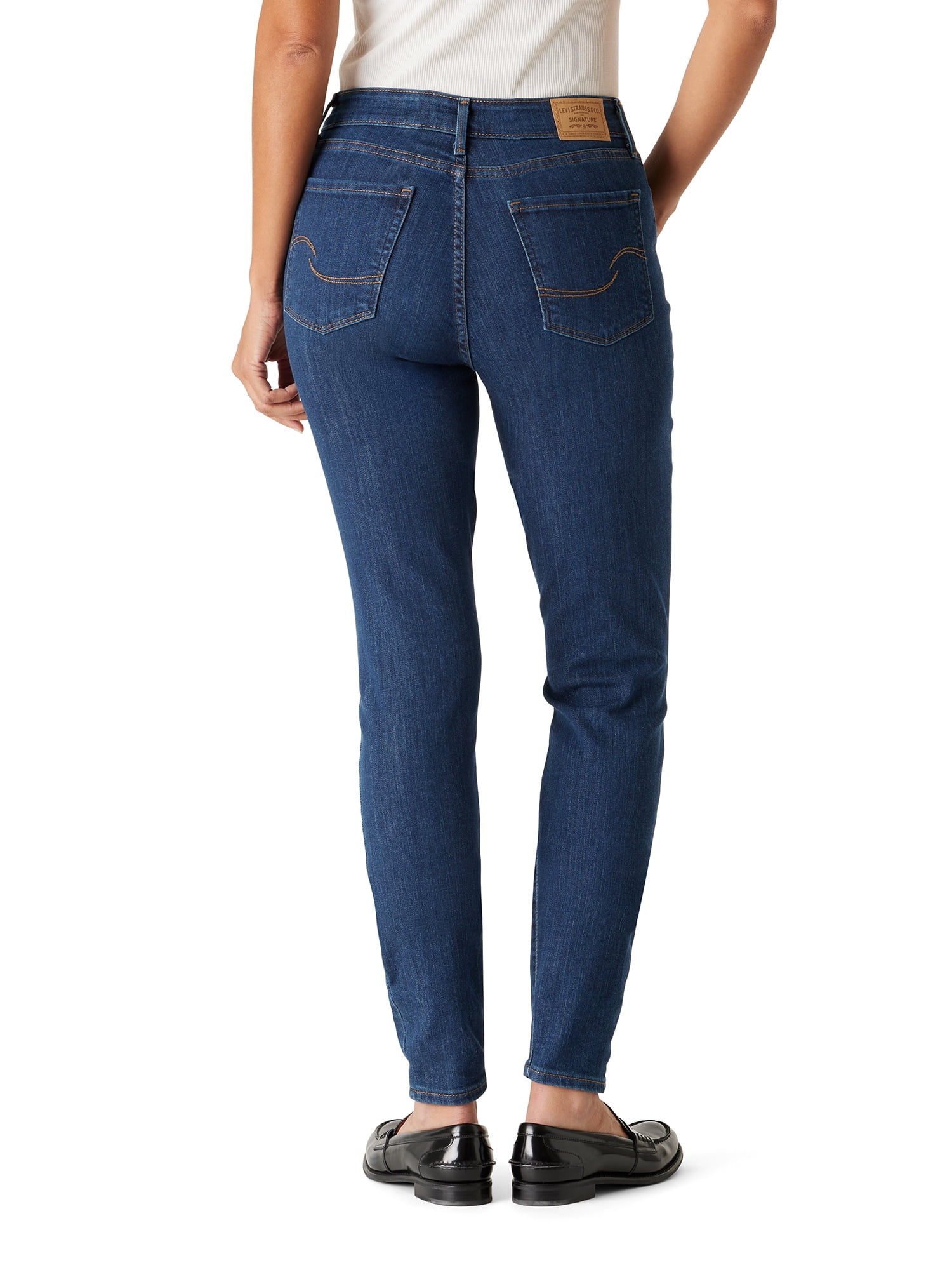 Levi Strauss Signature Women's Mid Rise Skinny Jeans, Tummy-Smoothing Pannel, Inseams: 27", 29", 31", Sizes 2-20 - Image 3
