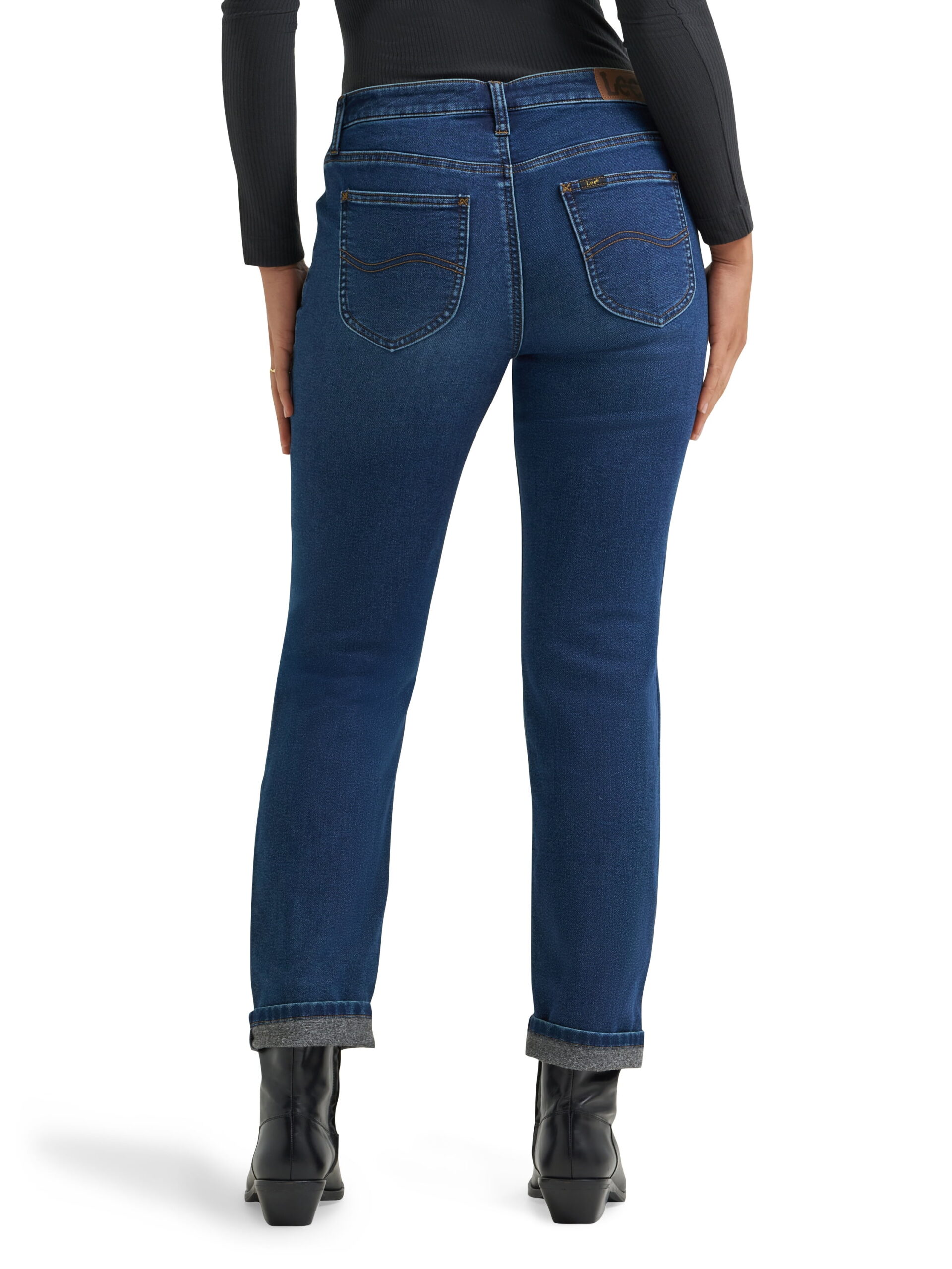 Lee® Women's Single Layer Warming Brushed Denim Jeans, Sizes 4-18 - Image 4