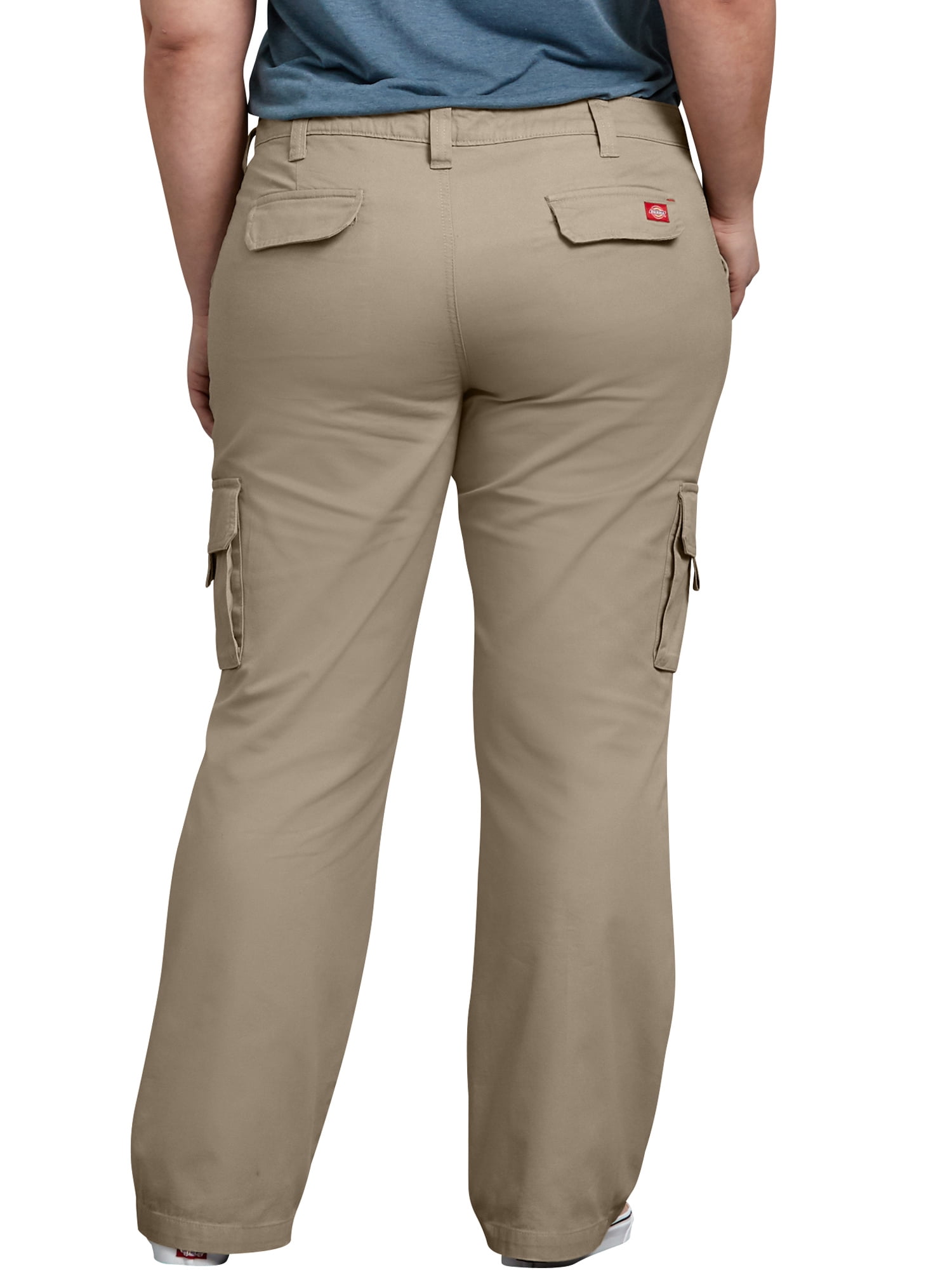 Women's Plus Size Relaxed Fit Cargo Pants - Image 3