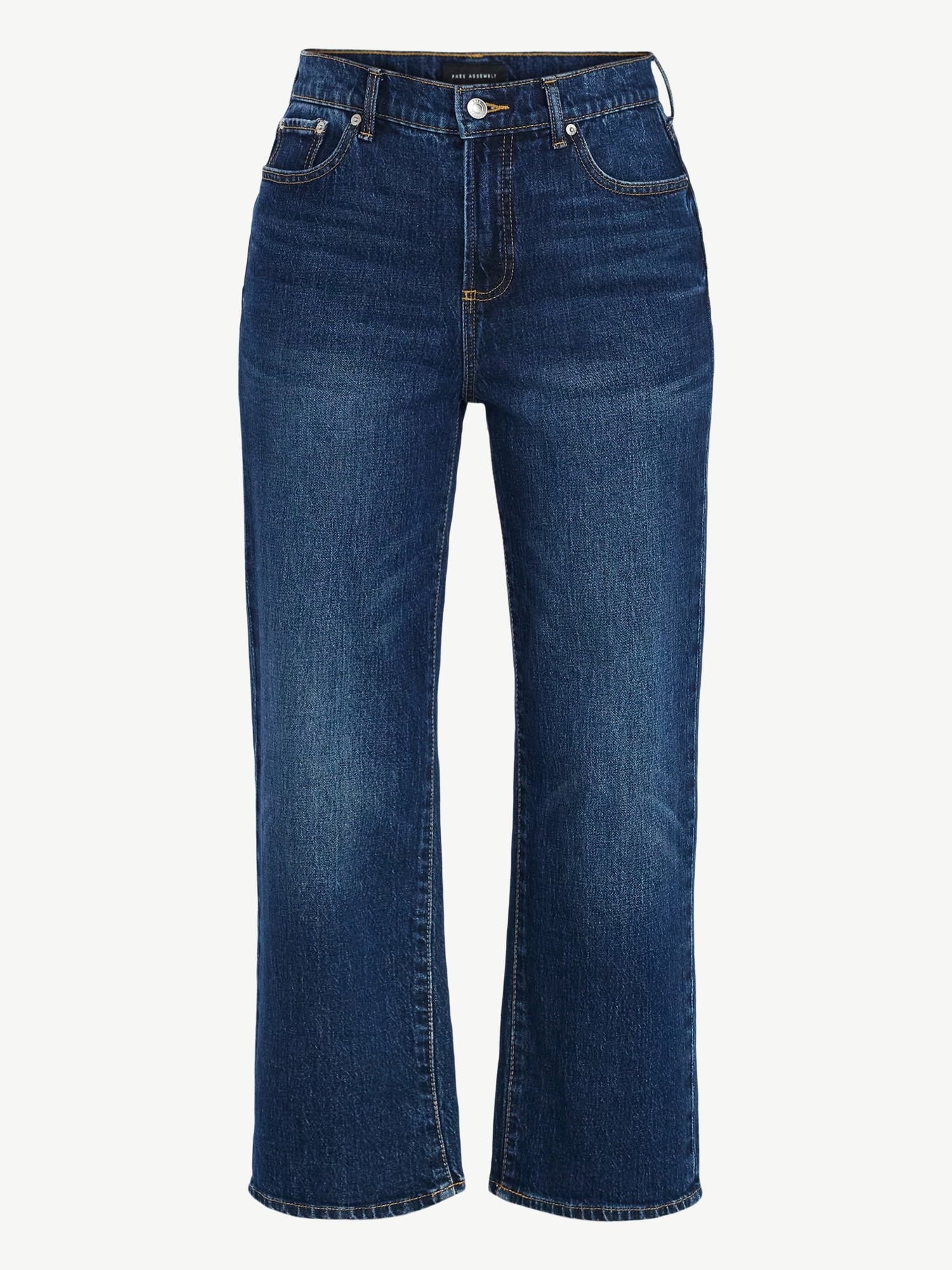 Free Assembly Women's Midrise Relaxed Ankle Jeans, 27.5" Inseam Sizes 0-18 - Image 5