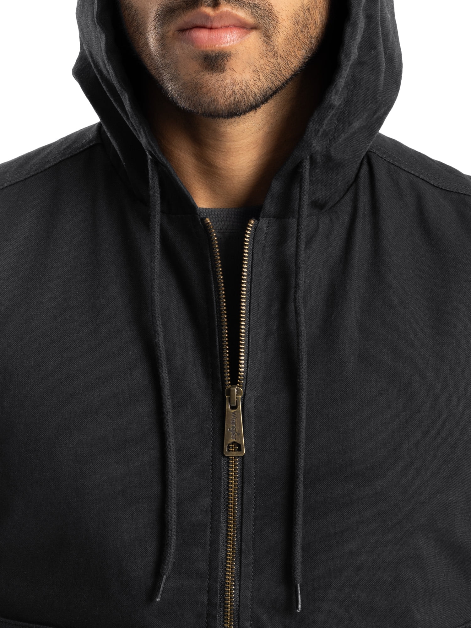 Wrangler Workwear Men's Durable Quilted Lined Hooded Duck Work Vest, Size S-5XL - Image 5