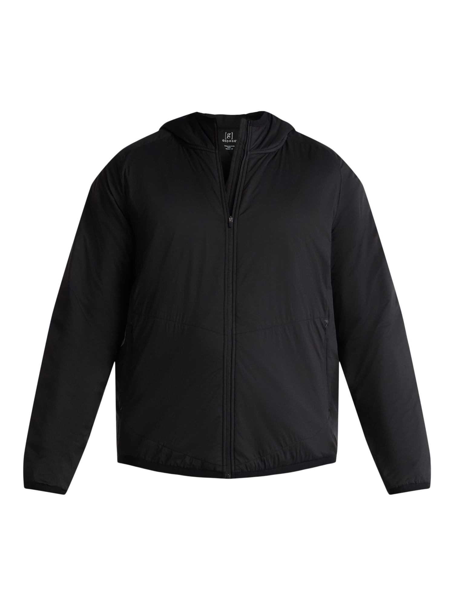 George Men's and Big Men's Lightweight Insulated Hooded Nylon Jacket, Sizes S-3XL - Image 5