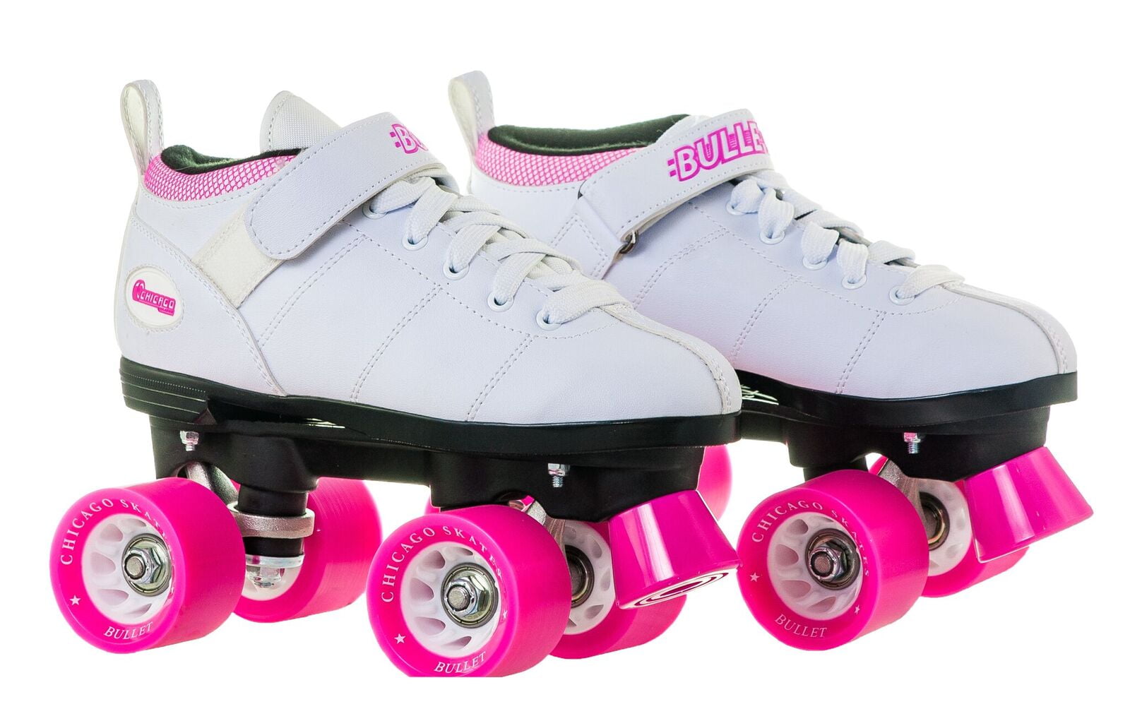 Chicago Ladies Bullet Speed Skates White Classic Quad Roller Skate, Size 10 - Image 2