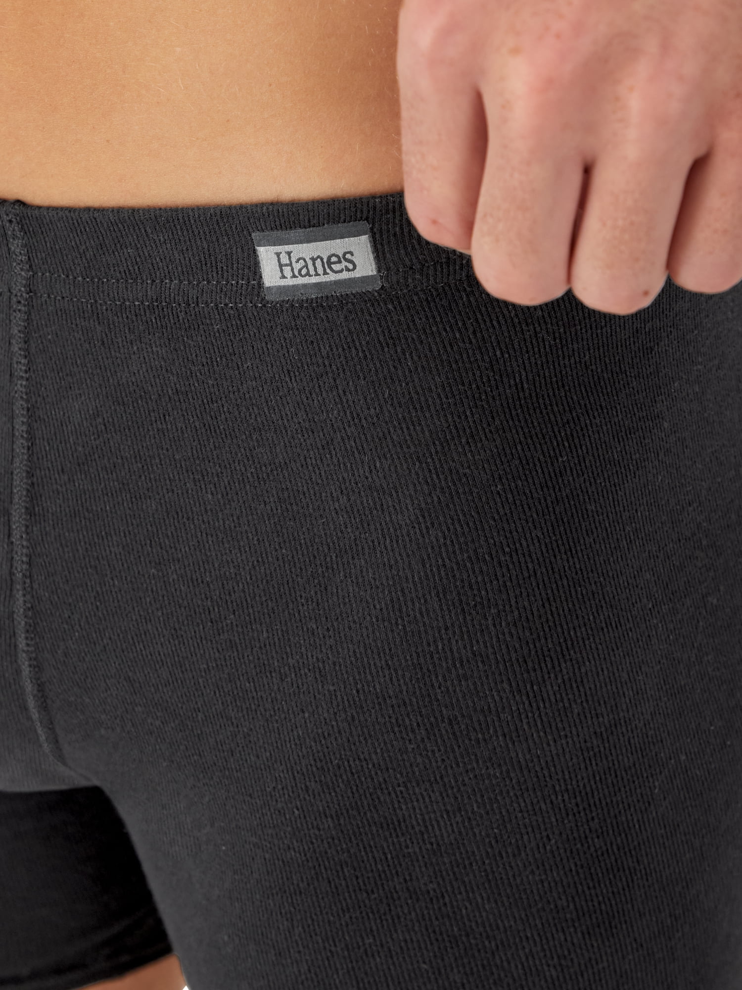 Hanes Men's Value Pack Covered Waistband Boxer Briefs, 6 Pack - Image 6