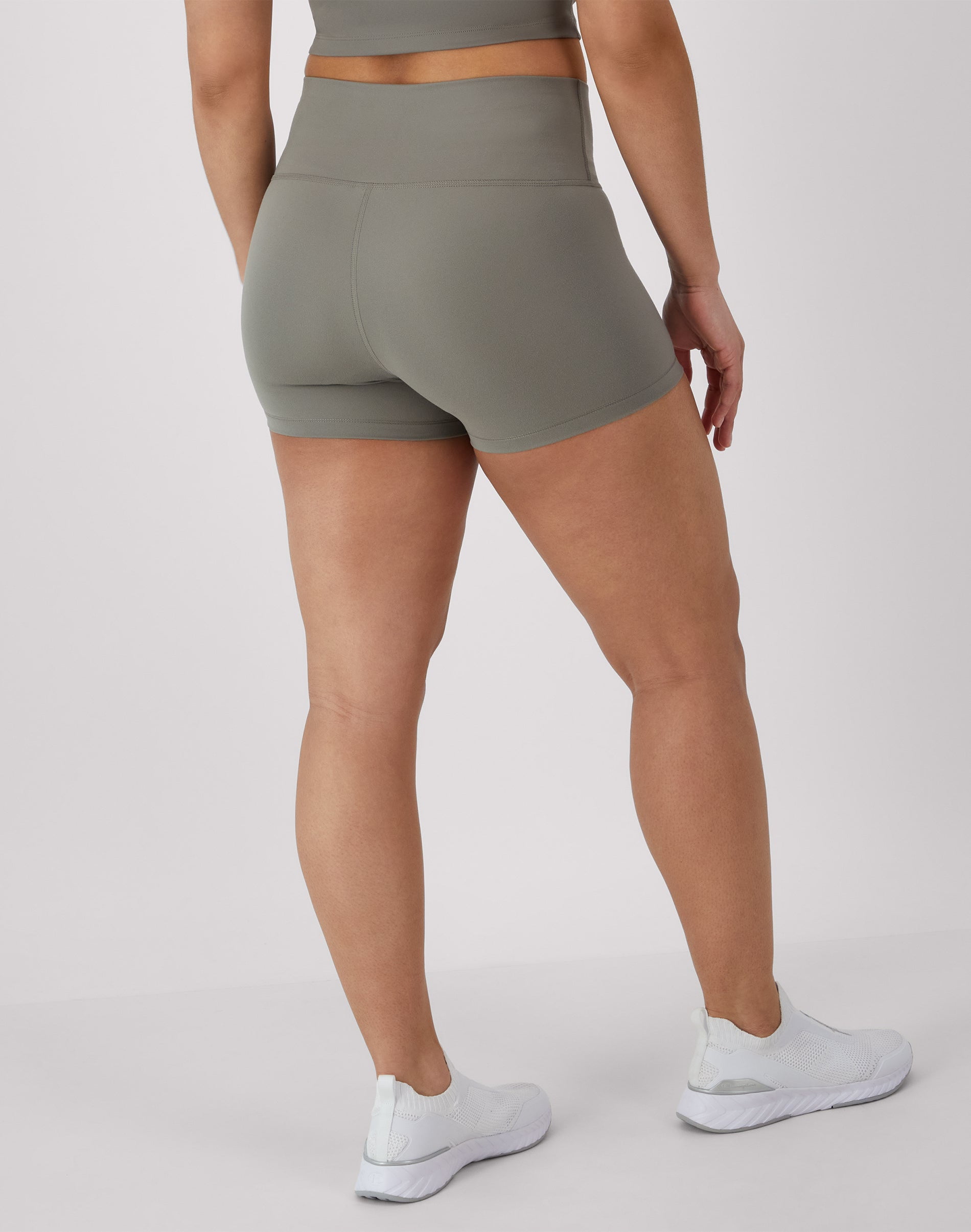 Hanes Moves Women's Leak Protection Bike Shorts, 3" Cool Grey M - Image 3