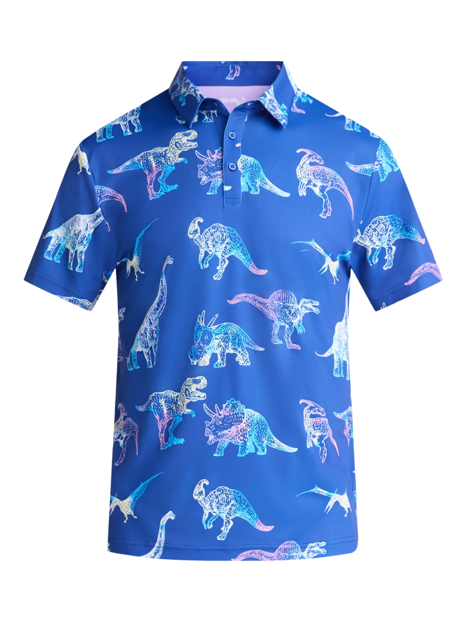 Birdie Bound Novelty Print Golf Polo Shirt, Men's & Big Men's Sizes S-5XL - Image 2
