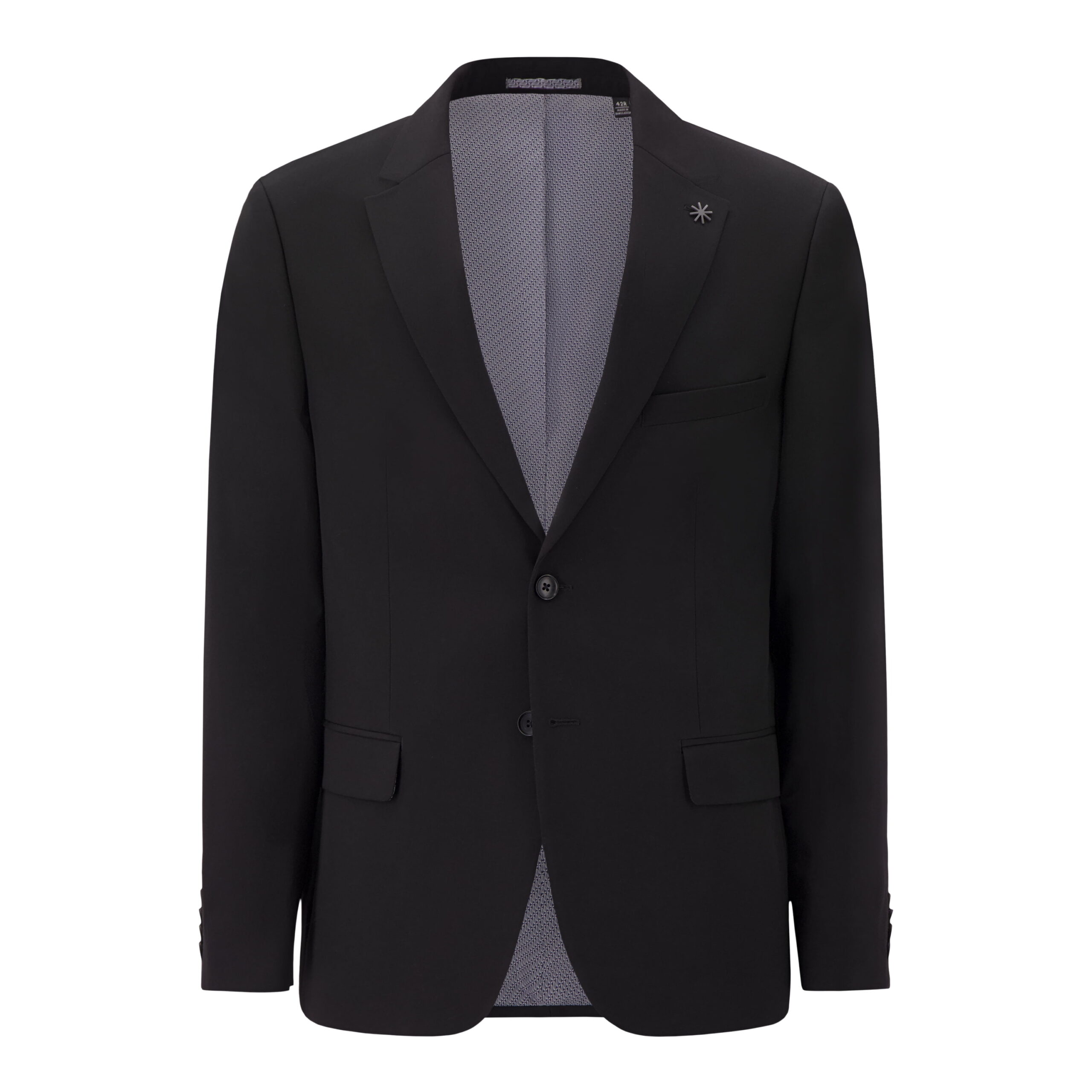 Report Collection Single Breast Full Lined Flat Pocket Woven Men's Jacket - Image 4