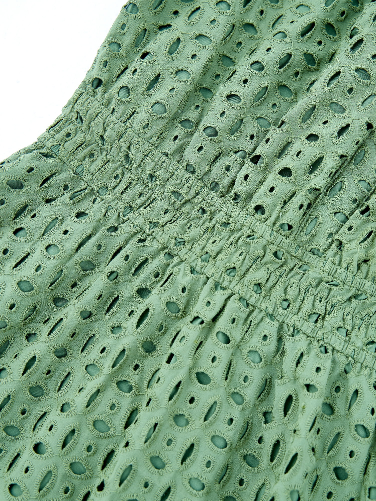 PRETTYGARDEN Women's Long Sleeve Eyelet Mini Dress, Sizes S-XXL - Image 5