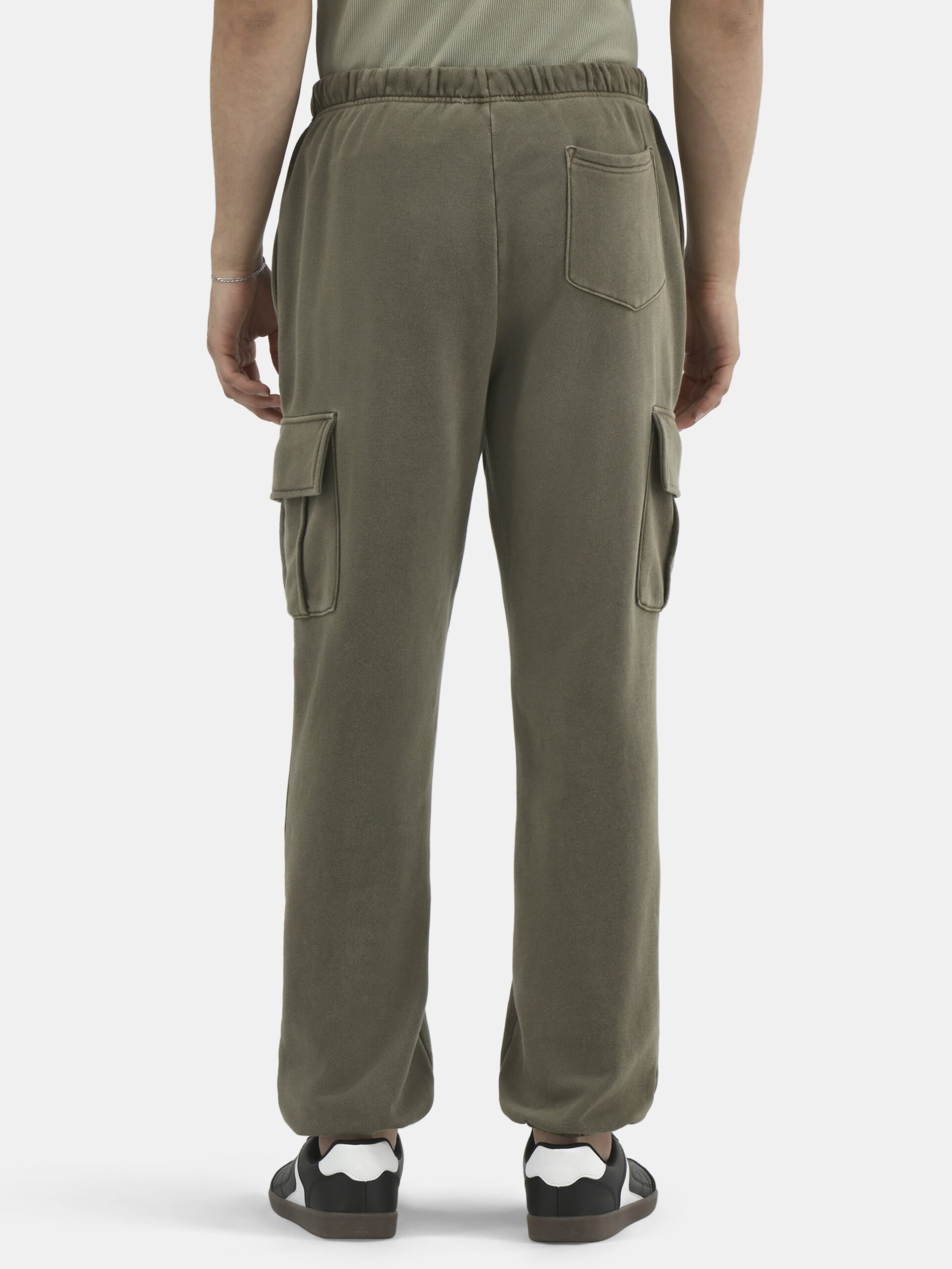 No Boundaries Men's & Big Men's Cargo Jogger Fleece Sweatpants, Sizes XS-5XL - Image 3