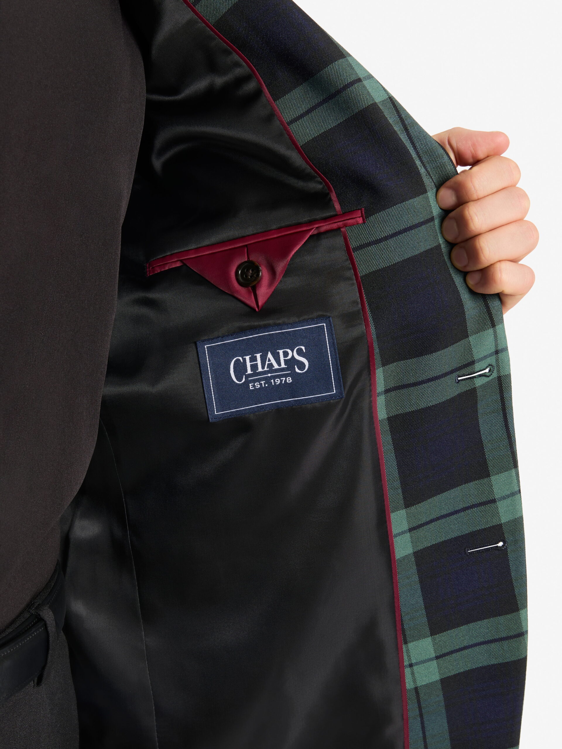 Chaps Men's Holiday Blackwatch Blazer, Sizes 40R-52R - Image 6