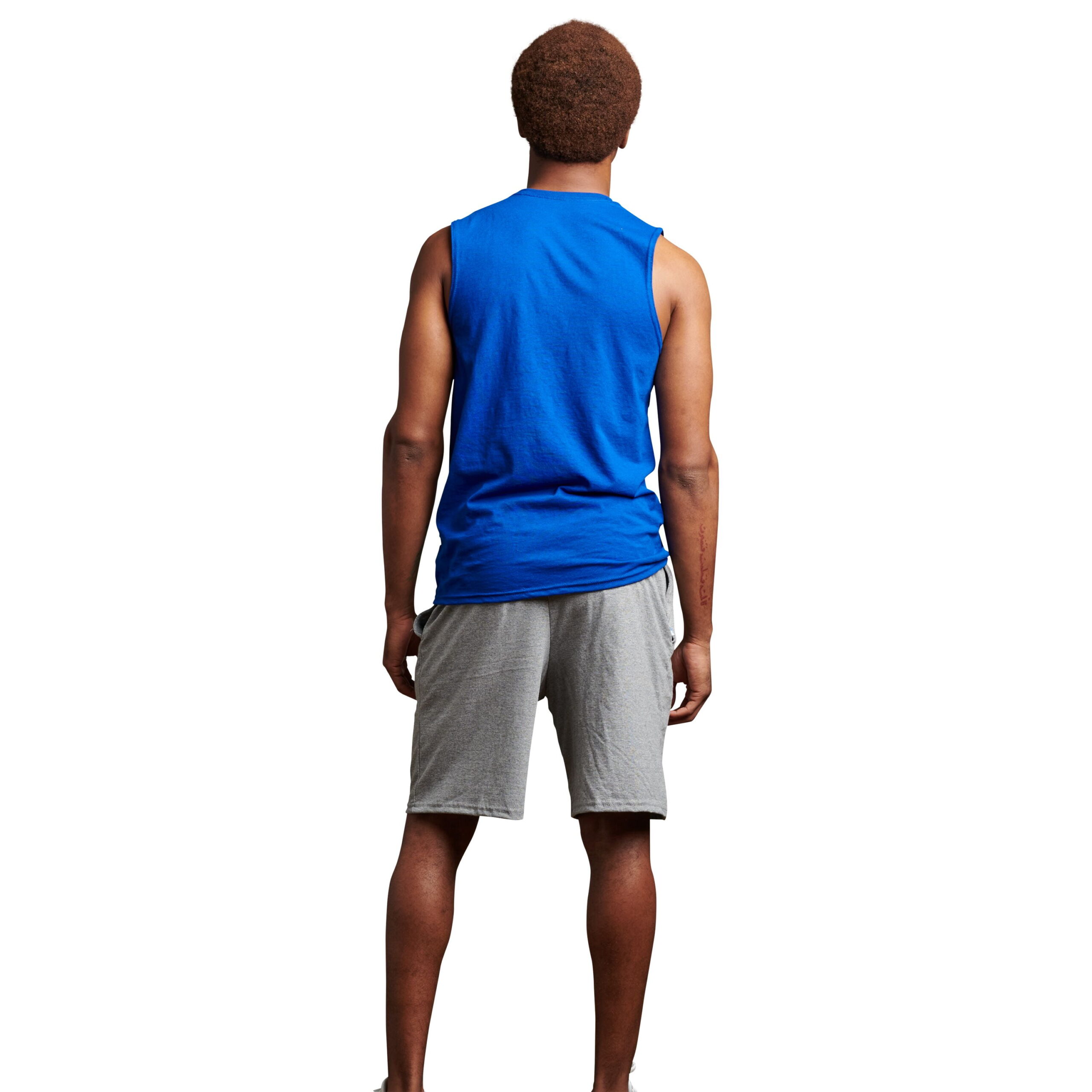 Russell Athletic Men's and Big Men's 9-10" Cotton Shorts with Pockets and Adjustable Waist, Sizes S-4XL - Image 3