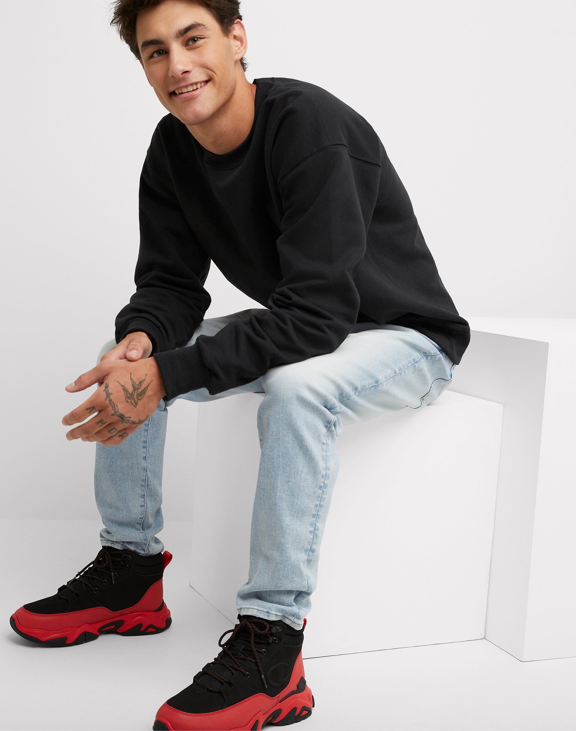 Hanes Ultimate Men's & Big Men's Heavyweight Fleece Crewneck Sweatshirt, Sizes S-3XL - Image 7