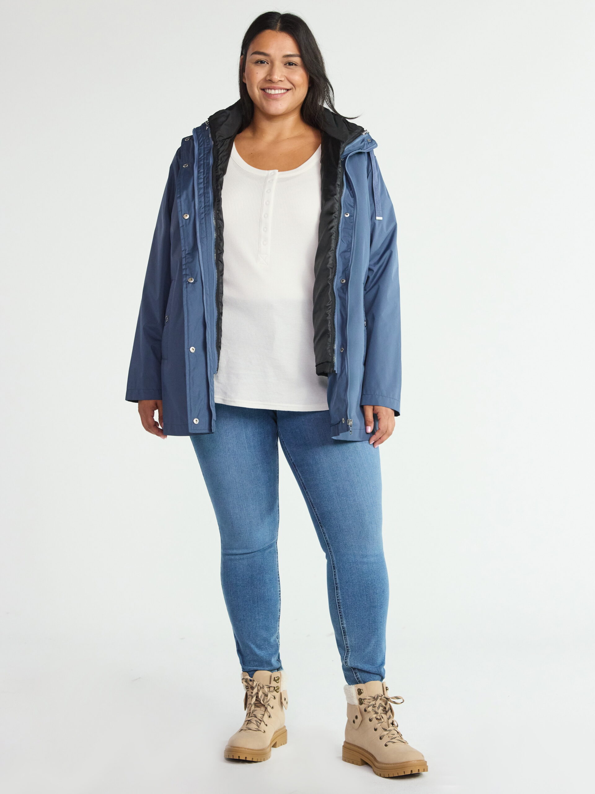 Big Chill Women's and Women's Plus 3 in 1 Systems Jacket with Hood, Sizes S-3X - Image 2