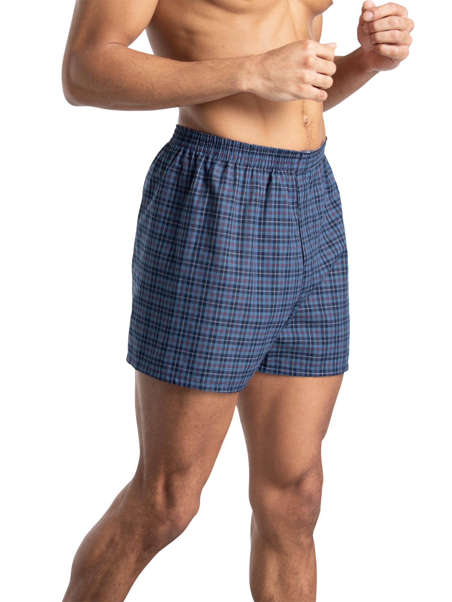 Fruit of the Loom Men's Boxers - Relaxed Fit, Soft Woven Cotton Blend Underwear, 6-Pack - Image 7