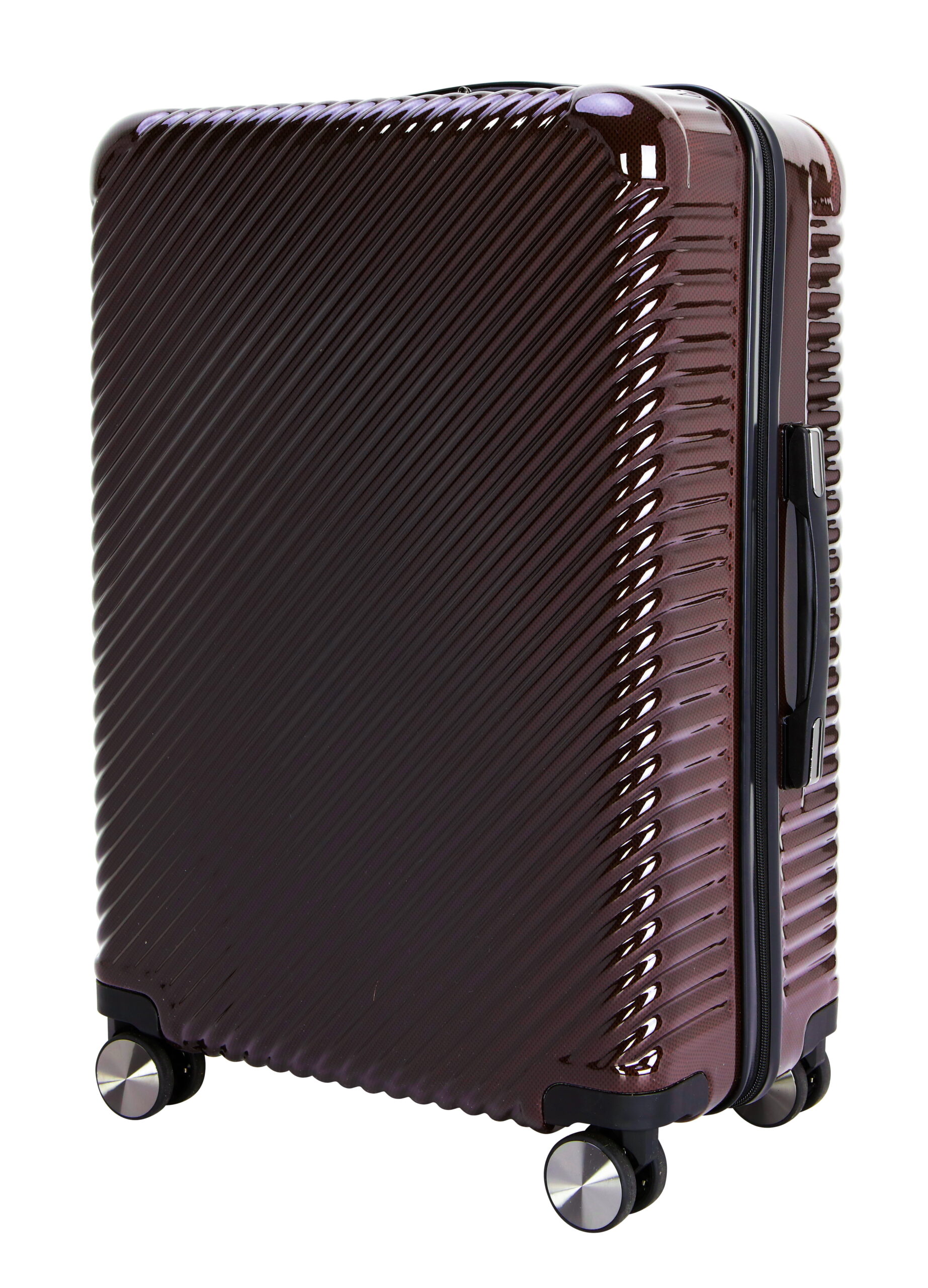 Ecotech Veer 24-inch Hardside Travel ABS Checked Luggage, Chocolate - Image 4
