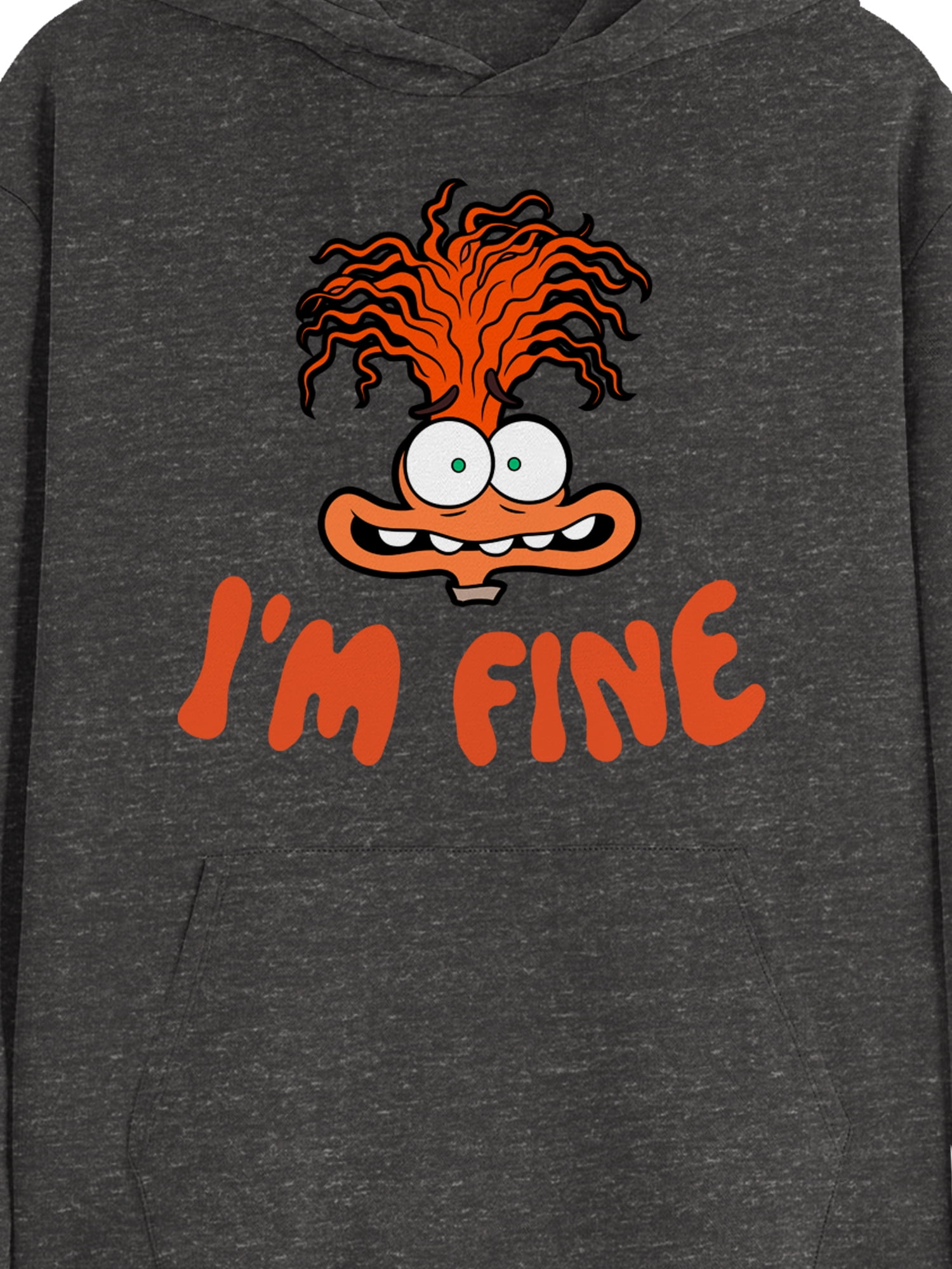 Inside Out, Men's & Big Men's Graphic Hoodie, Anxious Anxiety, Sizes XS-3XL - Image 3