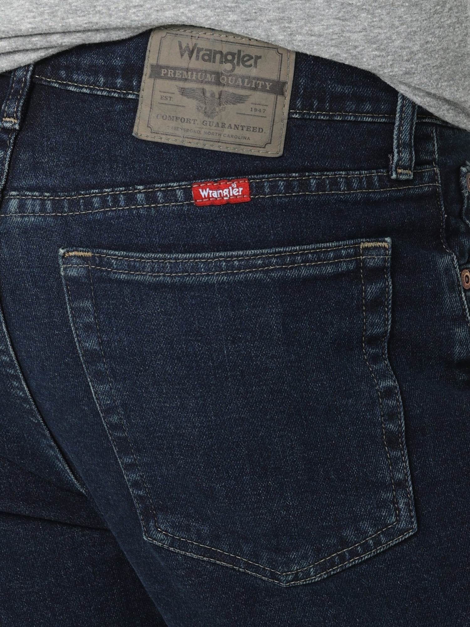 Wrangler Men's and Big Men's Regular Fit Jeans with Flex - Image 4