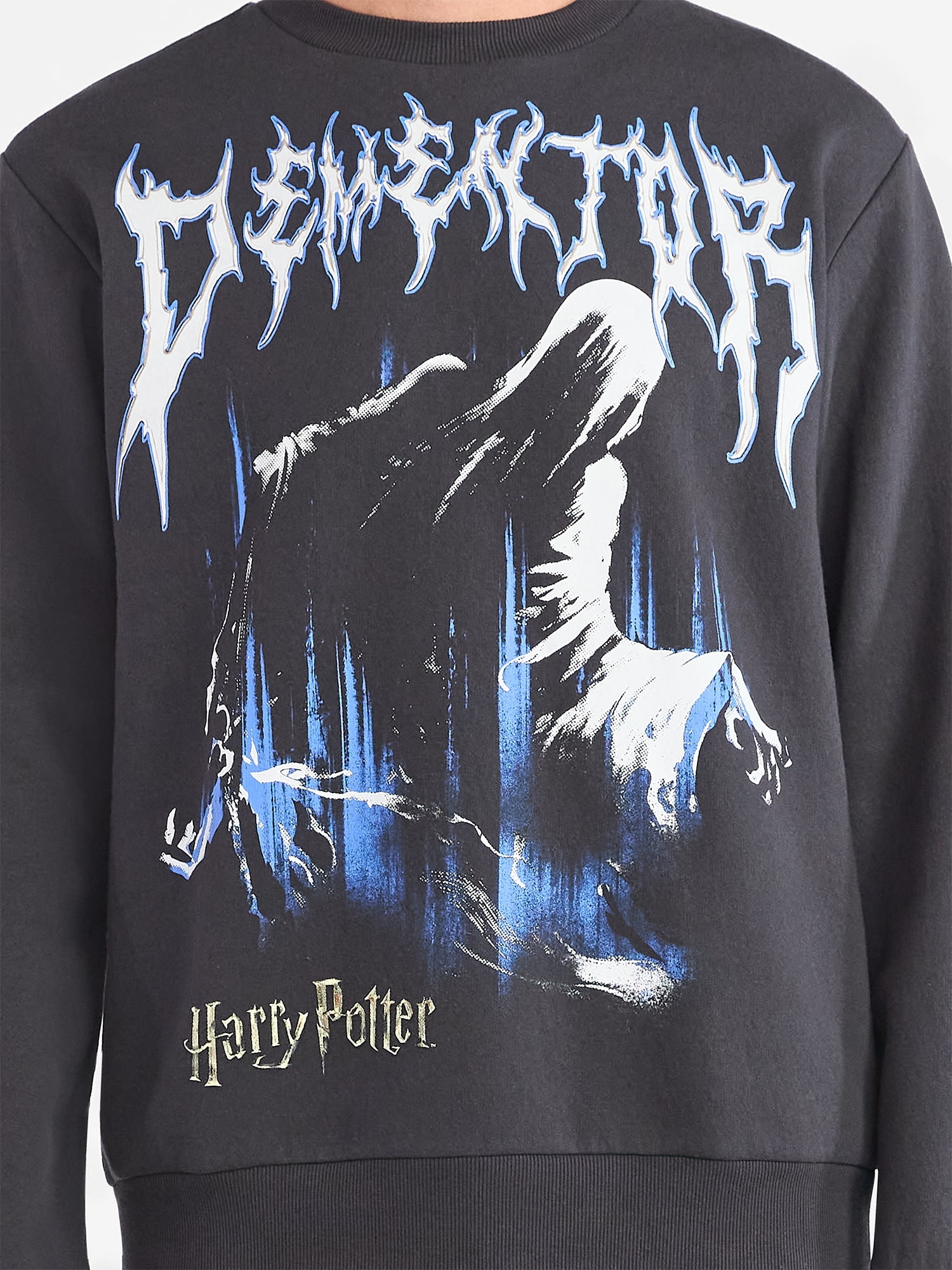 Harry Potter Men's and Big Men's Dementor Front Back Graphic Sweatshirt with Long Sleeves, Sizes S-3XL - Image 4
