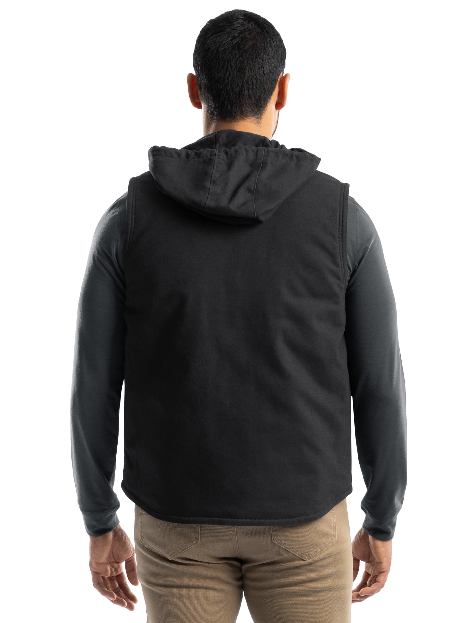 Wrangler Workwear Men's Durable Quilted Lined Hooded Duck Work Vest, Size S-5XL - Image 3