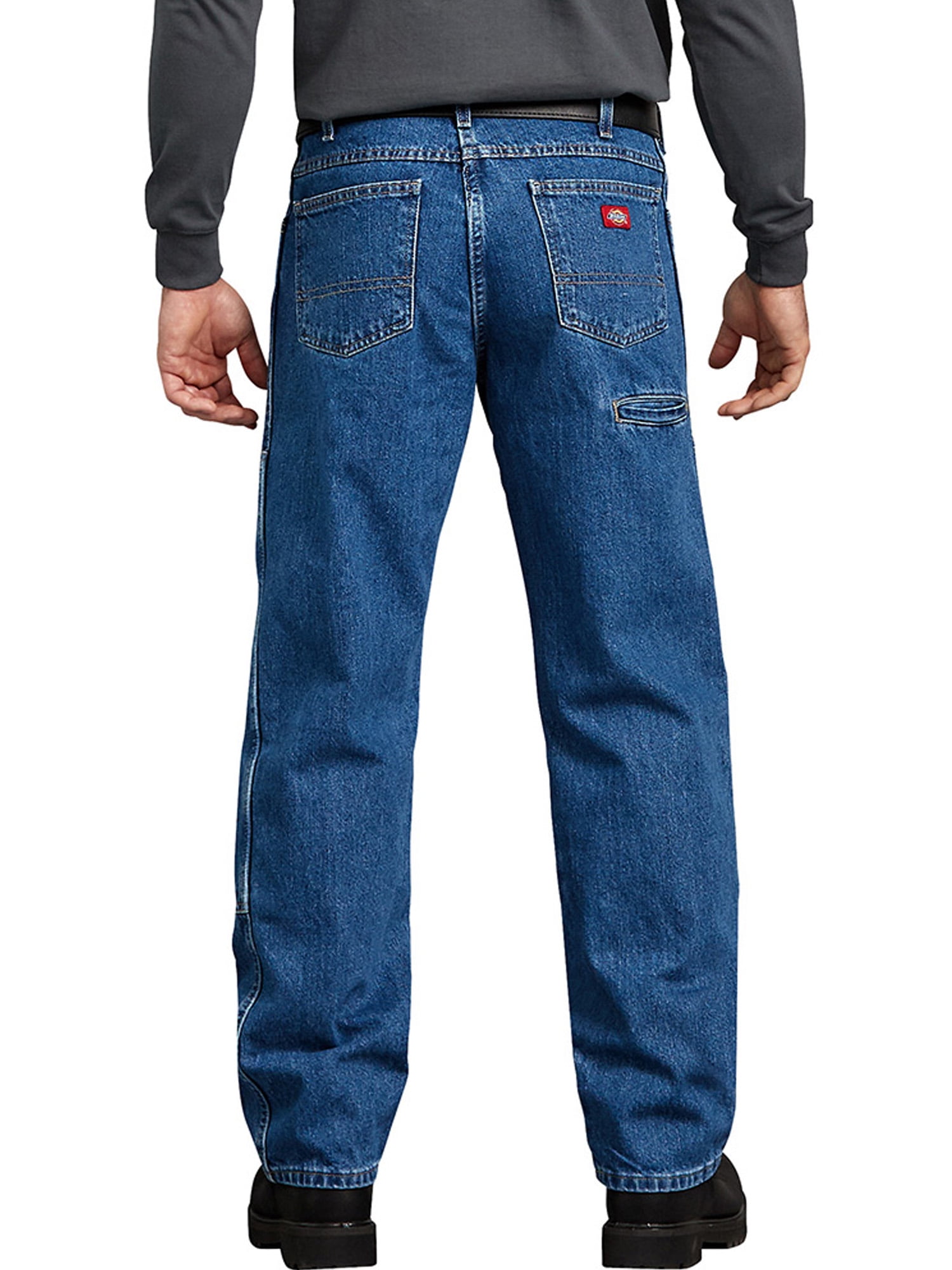 Dickies Men's and Big Men's Relaxed Fit Workwear Double Knee Denim Jeans - Image 2