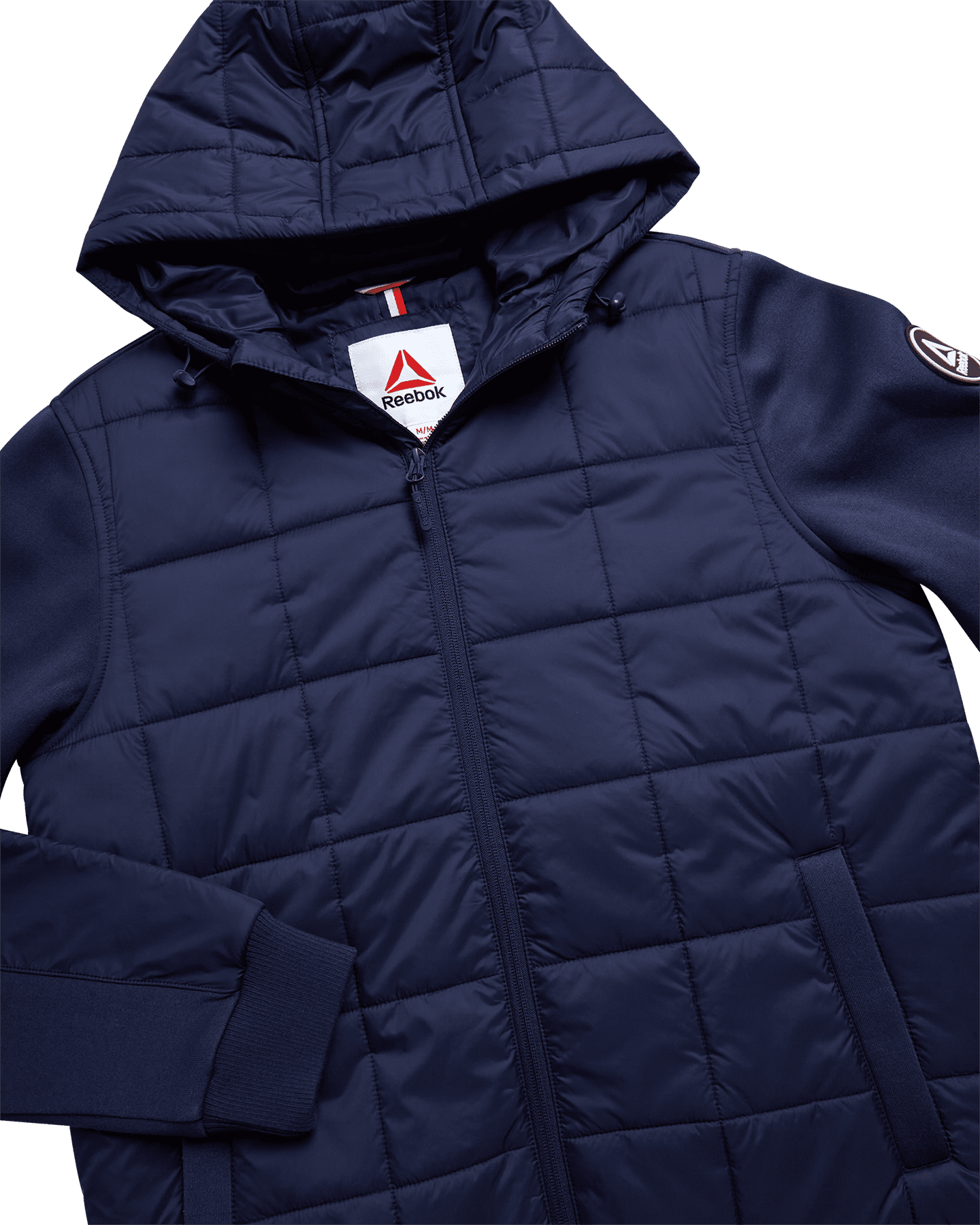Reebok Men's and Big Men's Quilted Mixed Media Jacket, Sizes S-3XL - Image 2