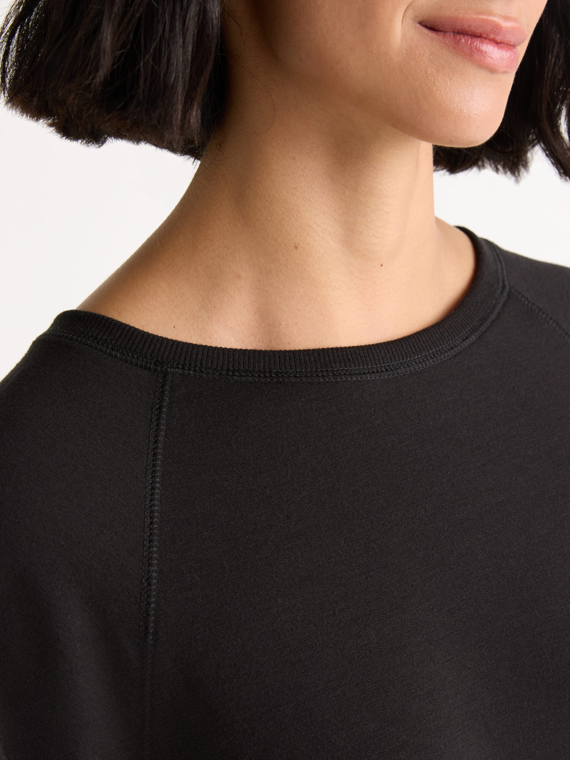 Joyspun Women's French Terry Short Sleeve Top and Shorts Pajama Set, 2-Piece, Sizes XS-3X - Image 4