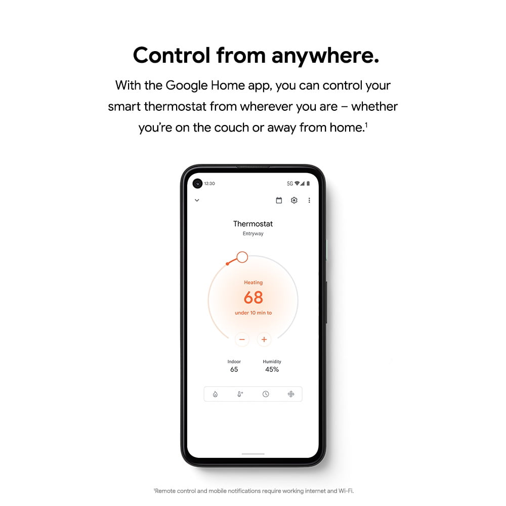 Google Nest Thermostat, Snow - Image 7