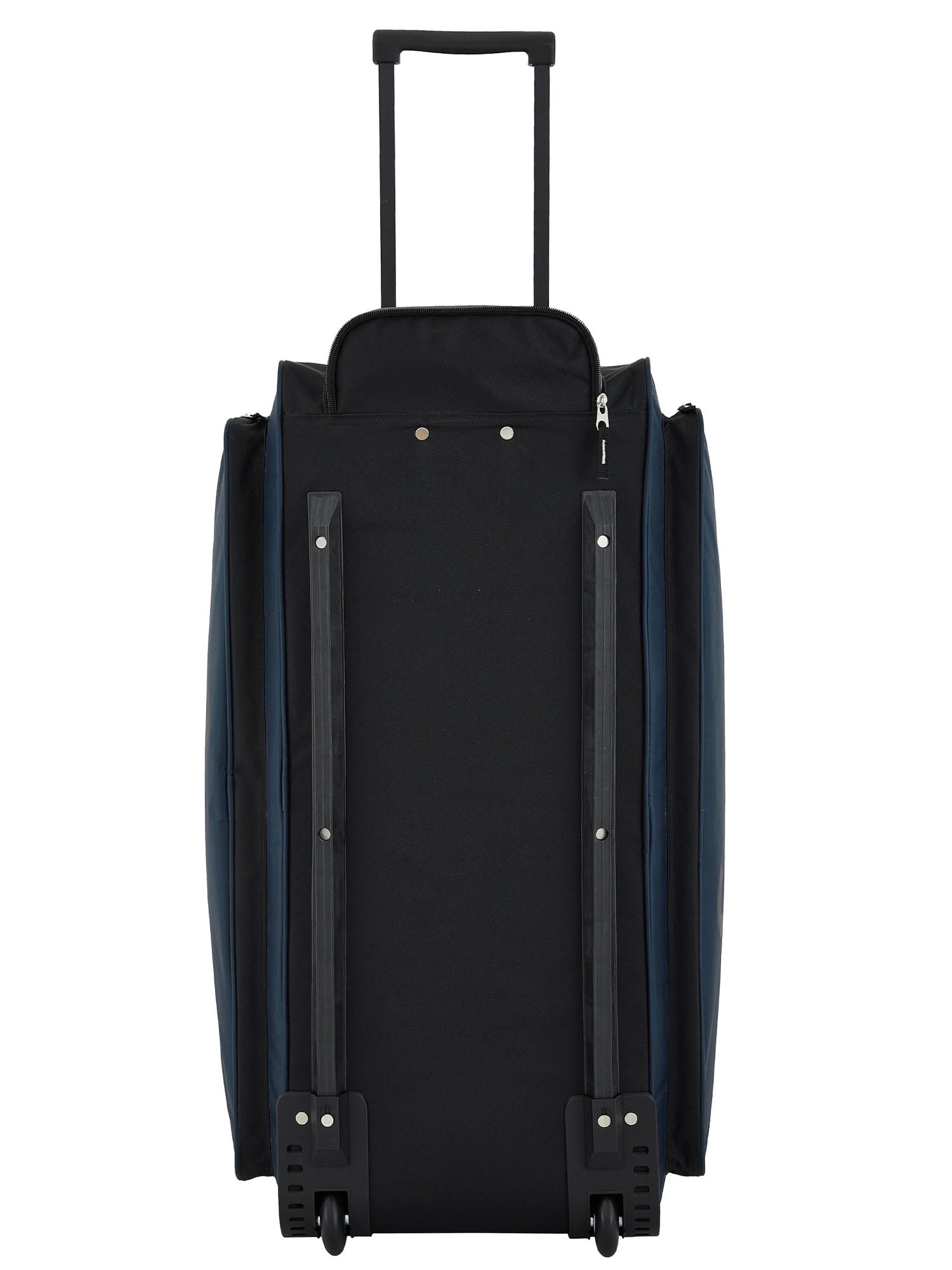 Wrangler 30-inch Large Checked Multi-Pocket Upright Rolling Duffel Bag for Travel, Blue Pond - Image 4