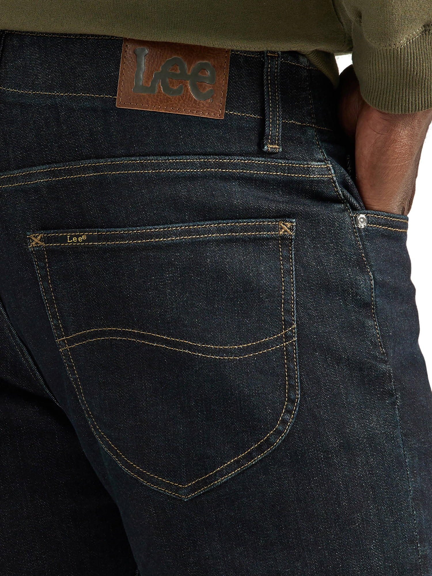 Lee Men’s and Big Men’s Extreme Motion Straight Fit Tapered Leg Jeans - Image 5