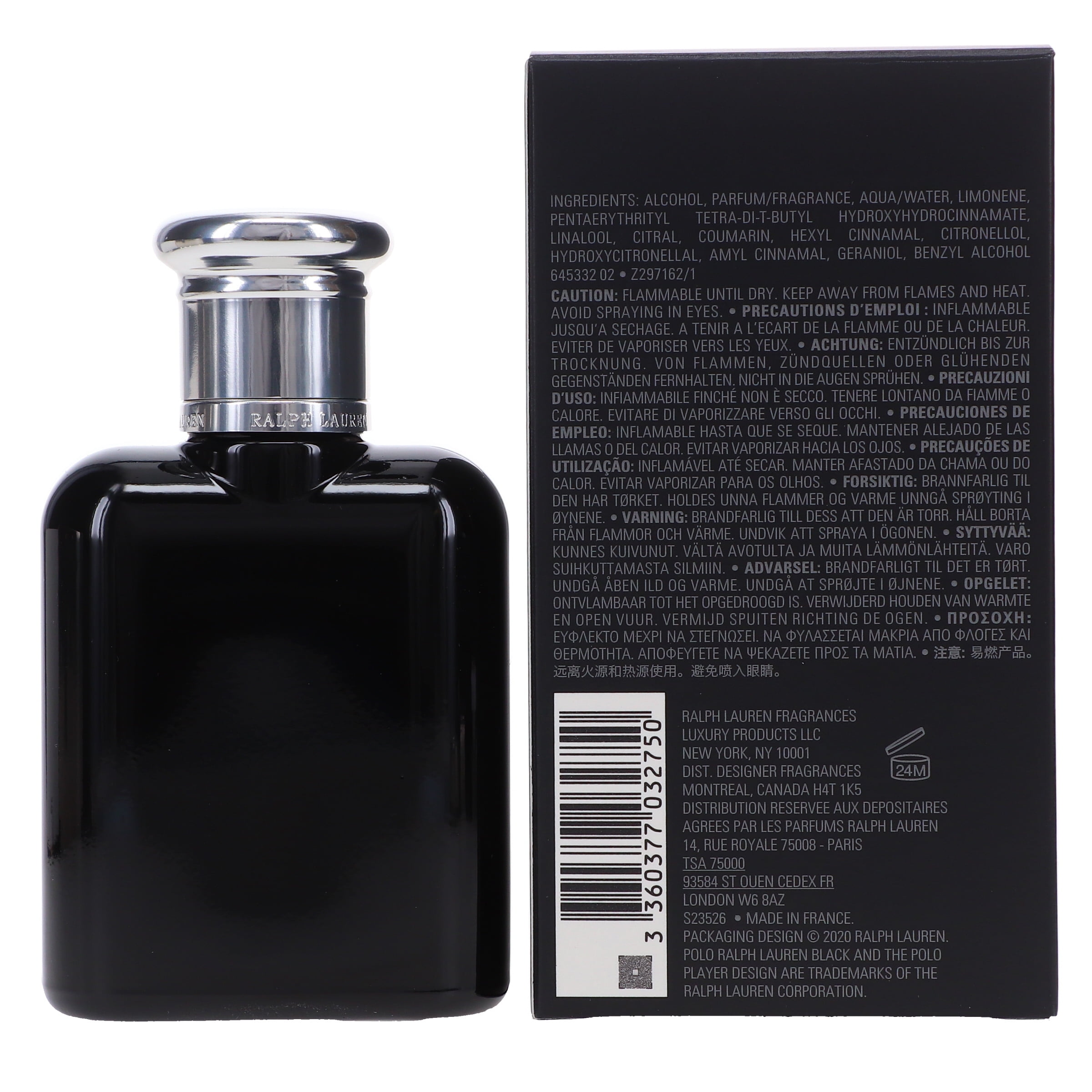 Ralph Lauren Polo Black Eau de Toilette, Cologne for Men, 2.5 fl oz - Image 2