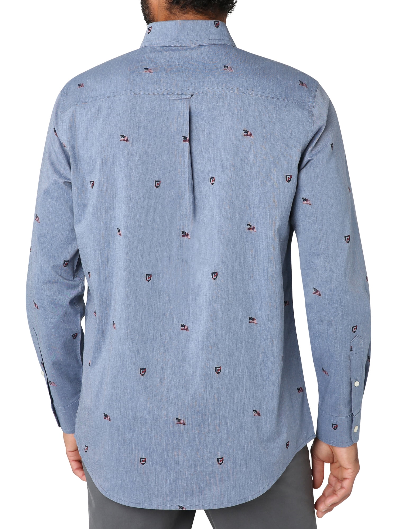 Chaps Men's Long Sleeve Sustainable Easy Care Woven Shirt -Sizes XS up to 4XB - Image 2