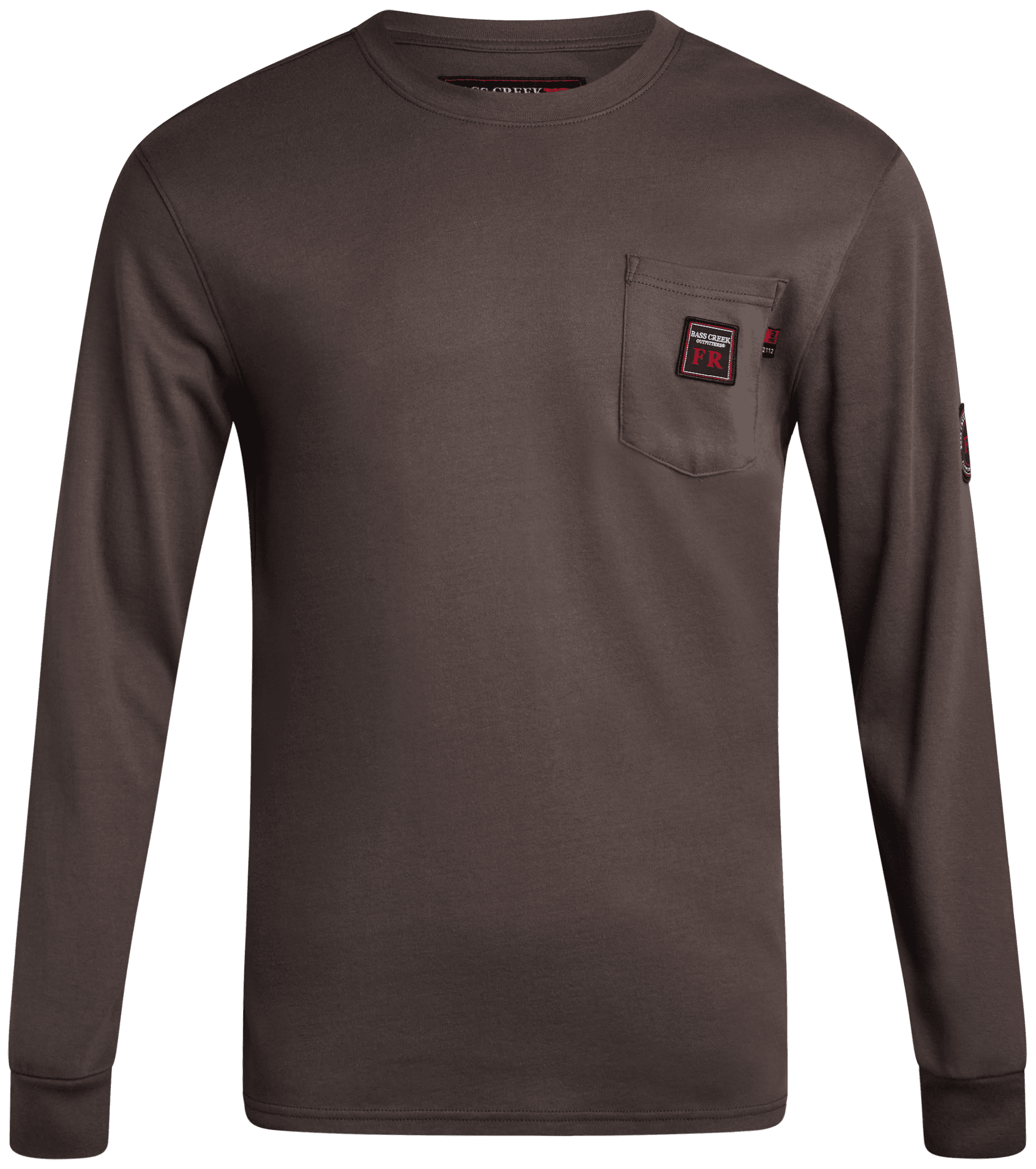 Bass Creek Outfitters Men's Flame Resistant Long Sleeve Crewneck Knit Top, Sizes M-2XL - Image 4