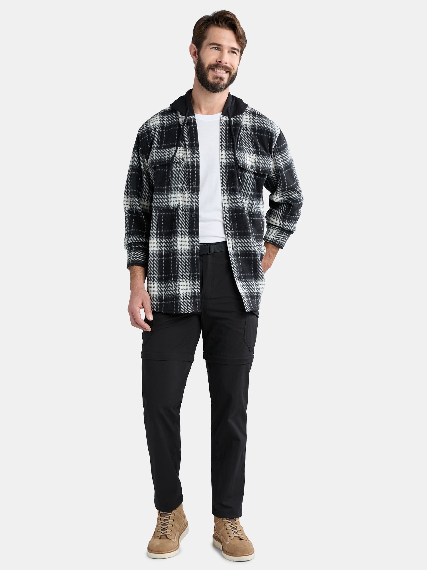 Ozark Trail Men's and Big Men's Zip Off Convertible Cargo Pants, Sizes 30-46 - Image 2