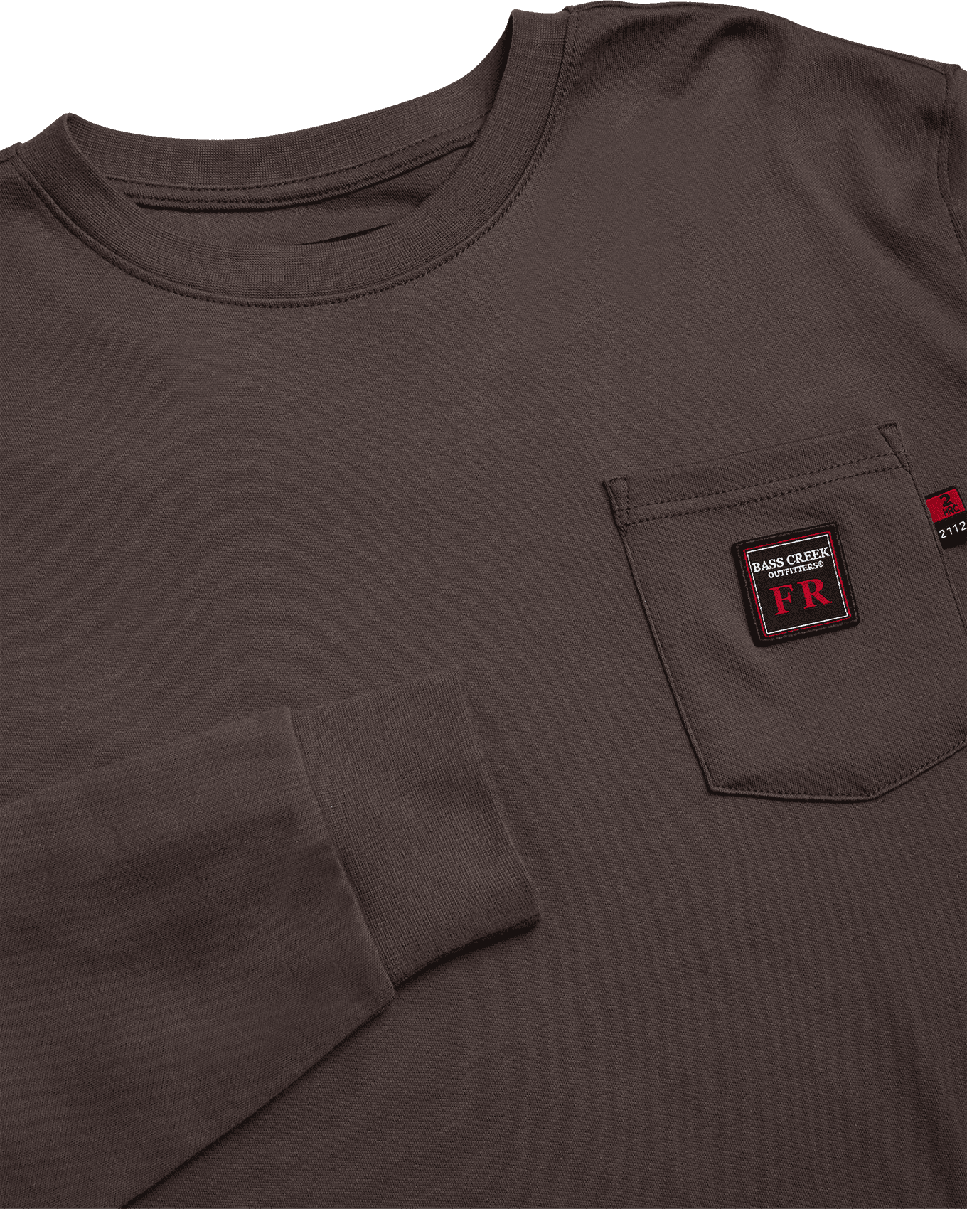 Bass Creek Outfitters Men's Flame Resistant Long Sleeve Crewneck Knit Top, Sizes M-2XL - Image 7