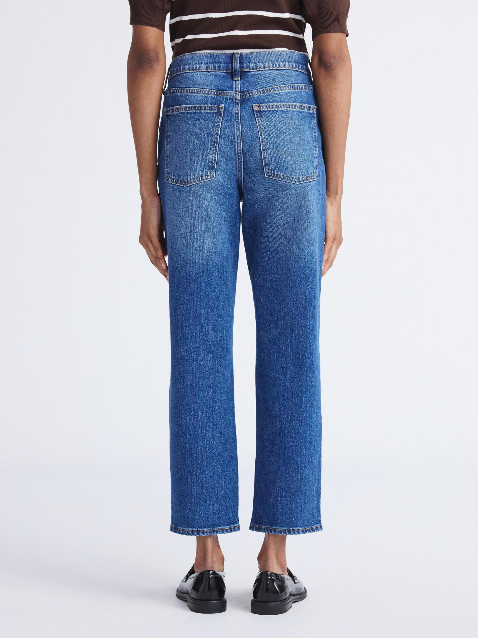 Free Assembly Women's Mid Rise Ankle Length Slim Jeans, 27" Inseam, Sizes 0-18 - Image 3