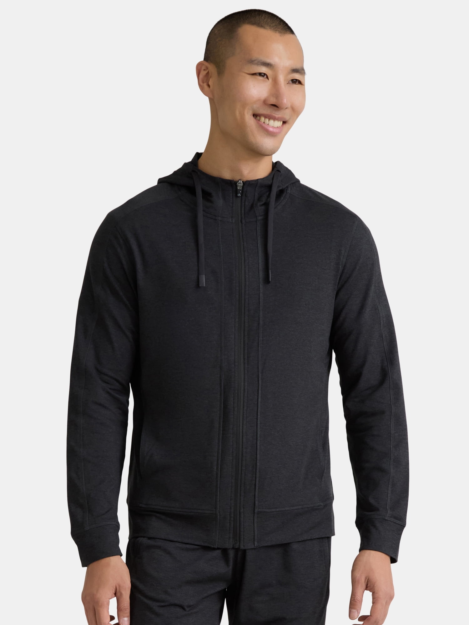 Athletic Works Men's and Big Men's ButterCore Soft Full Zip Hoodie, Sizes S-3XL