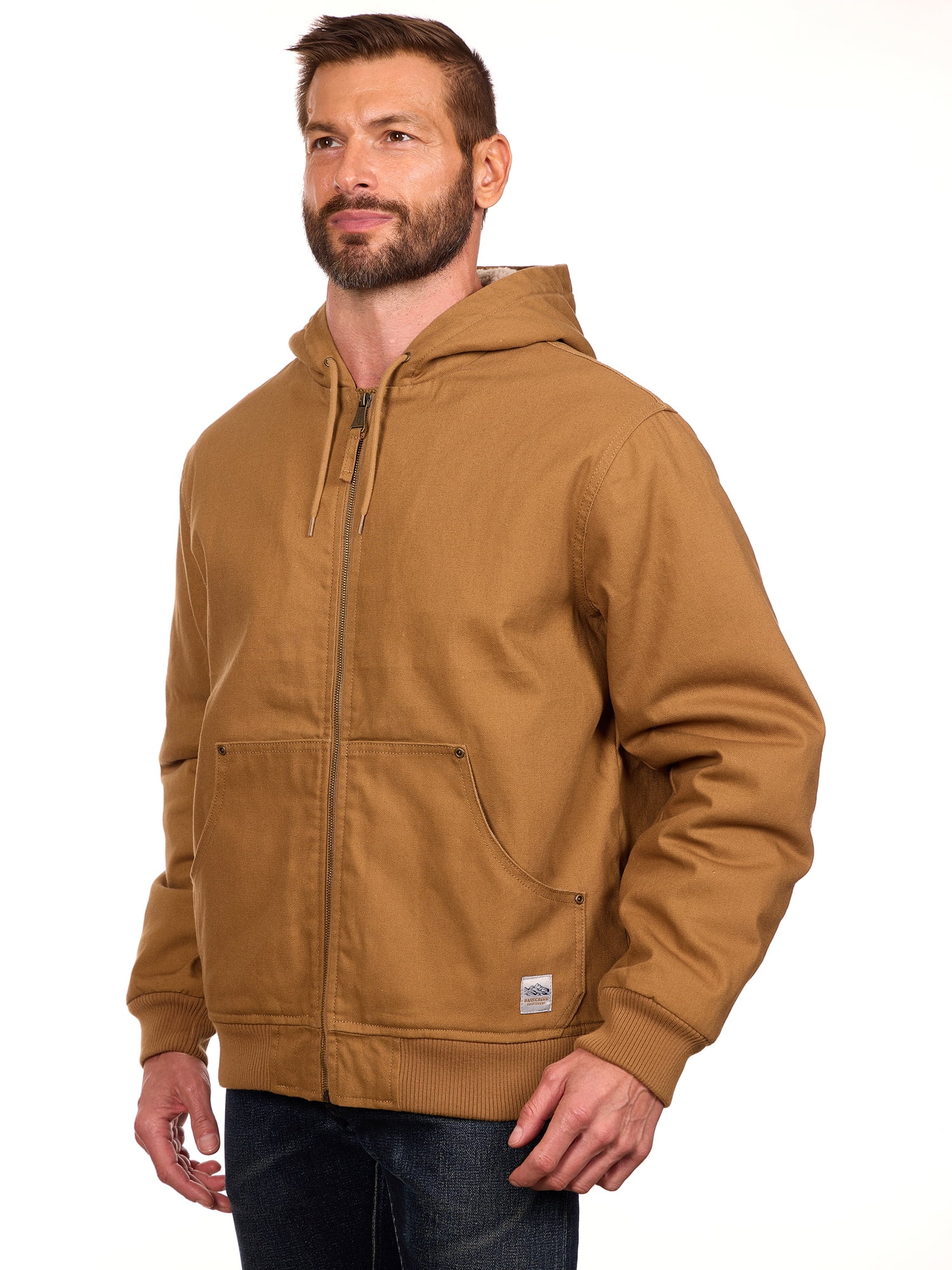 Bass Creek Outfitters Men's Duck Canvas Sherpa Lined Jacket, Sizes M-3XL