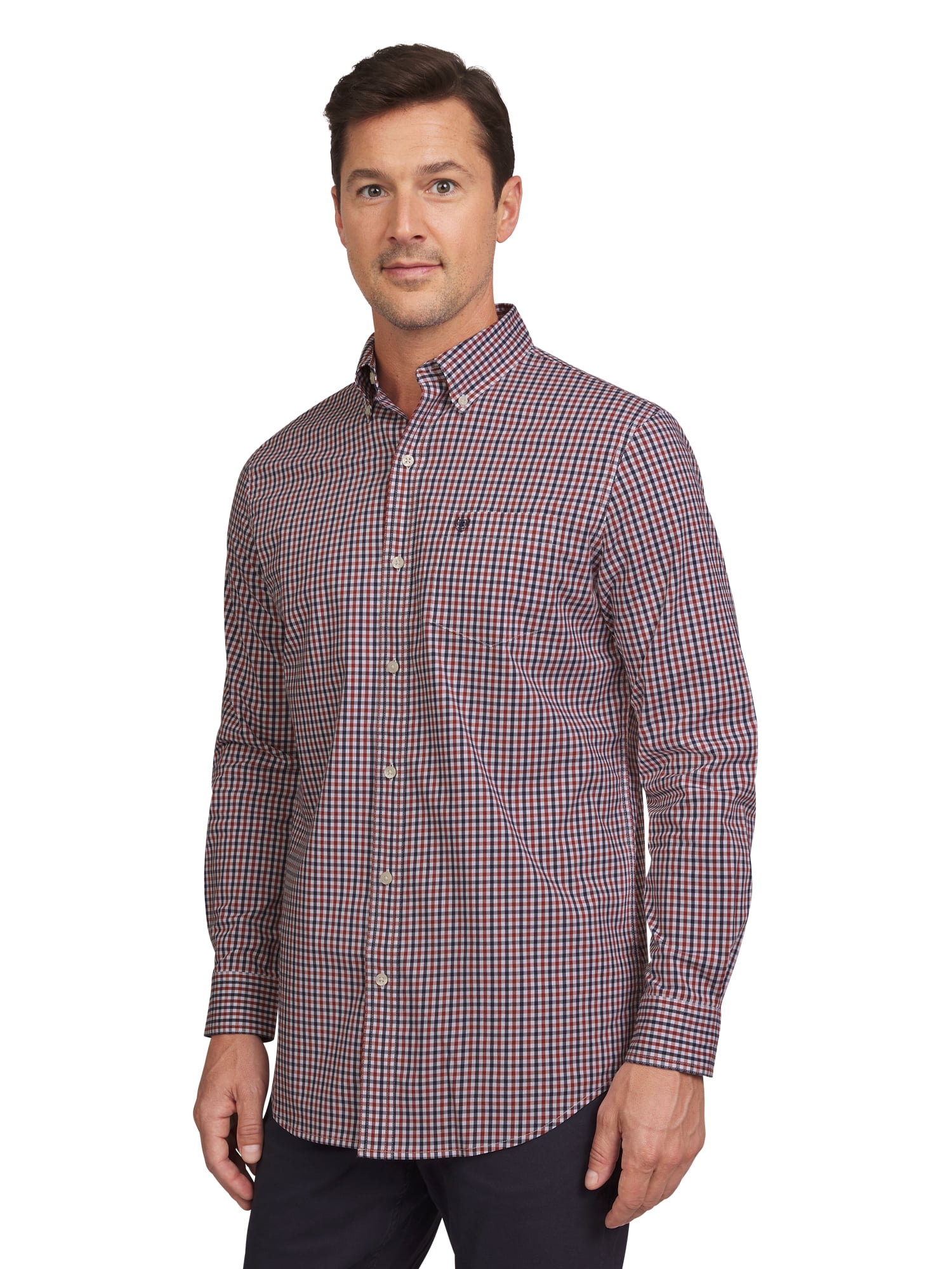 Chaps Men's & Big Men's Classic Long Sleeve Stretch Button-Down Shirt, Sizes S-2XL