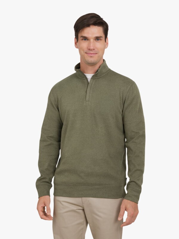 Chaps Men's & Big Men's Mini Ottoman Quarter Zip Sweater, Sizes S-3XL